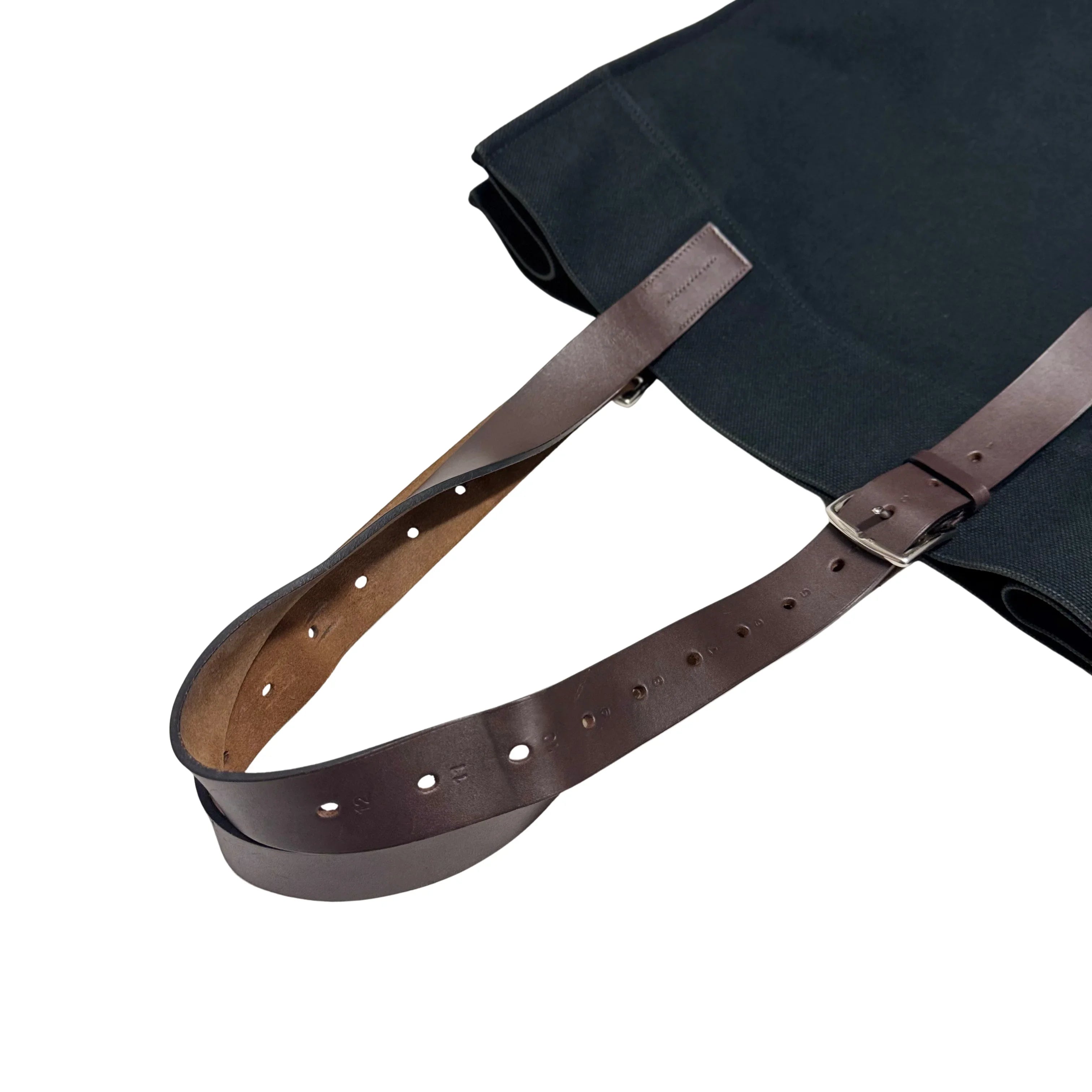 Hermés Etriviére Tote Bag Cotton Canvas Black - Lost Designer