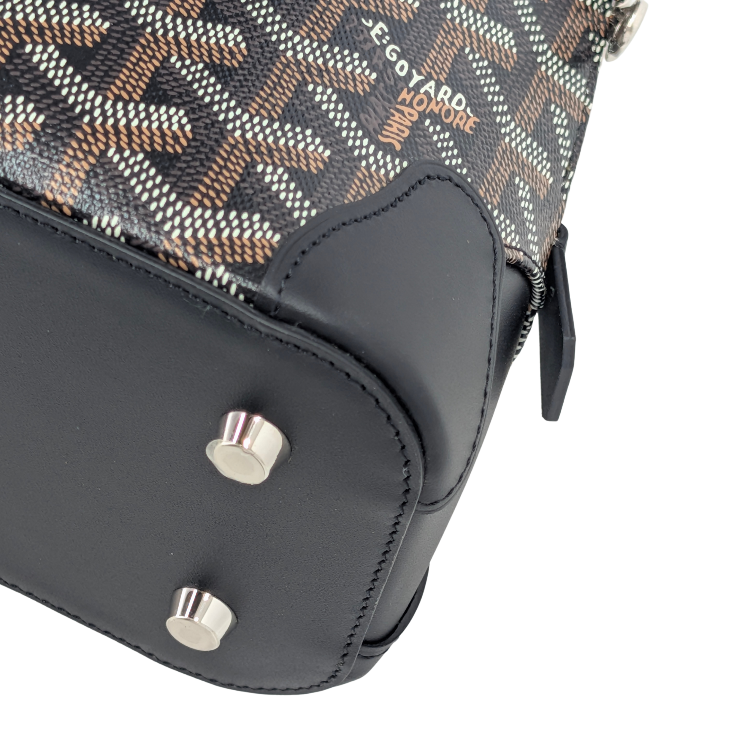 Goyard Mini Vendome Top Handle Bag Black