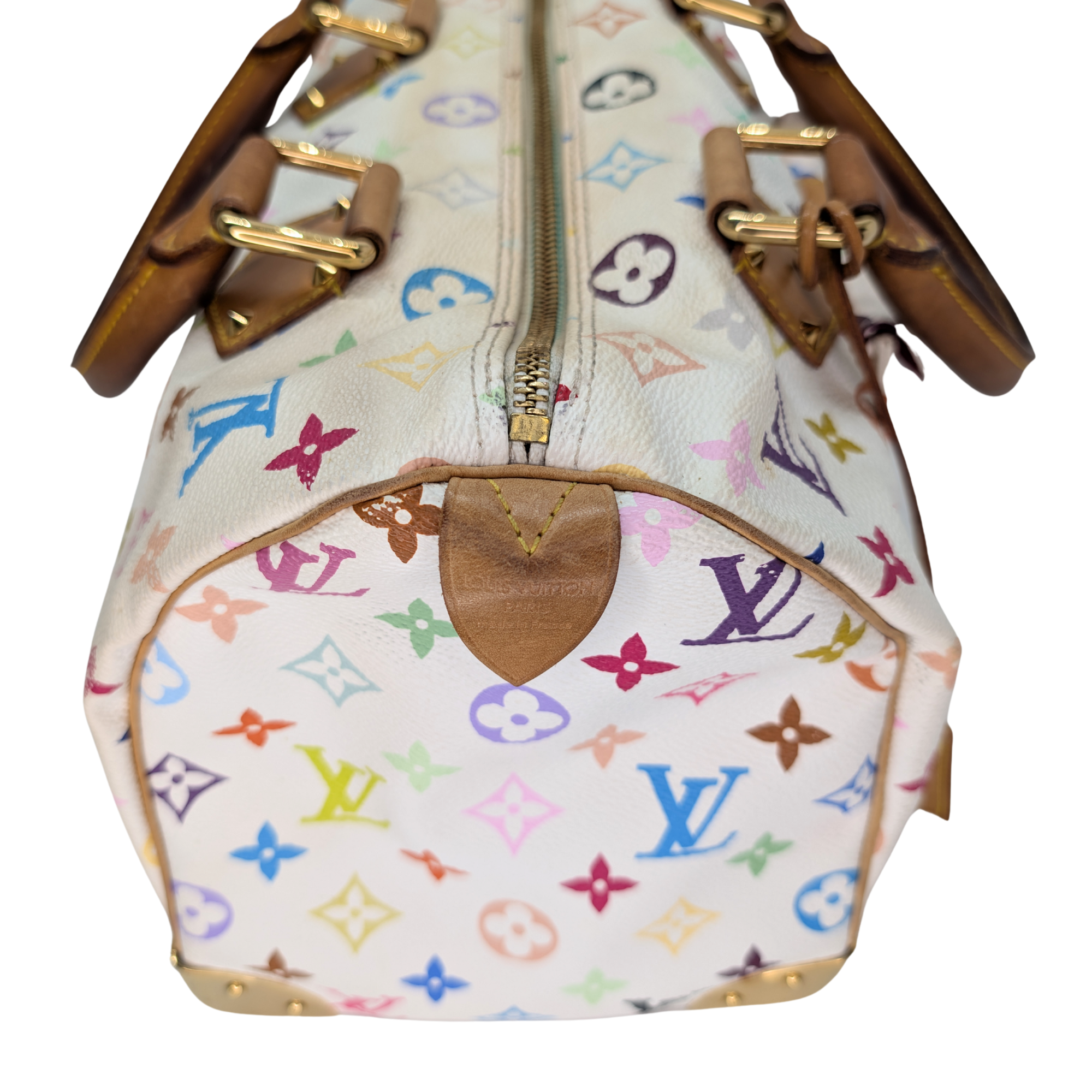 Louis Vuitton Murakami Speedy 30 Multicolour Handbag White