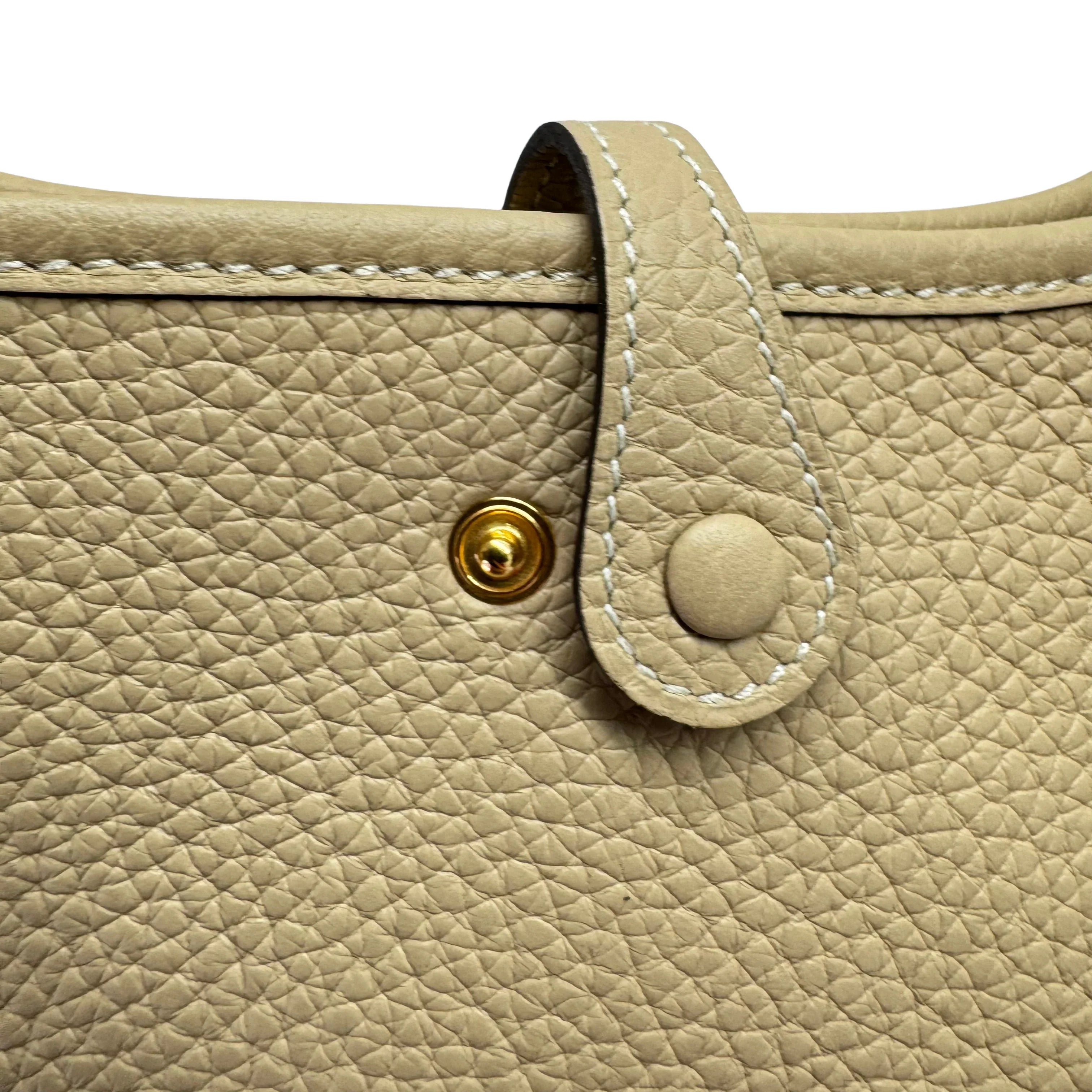 Hermés Evelyn Mini Crossbody Bag U Stamp 2022 Beige - Lost Designer