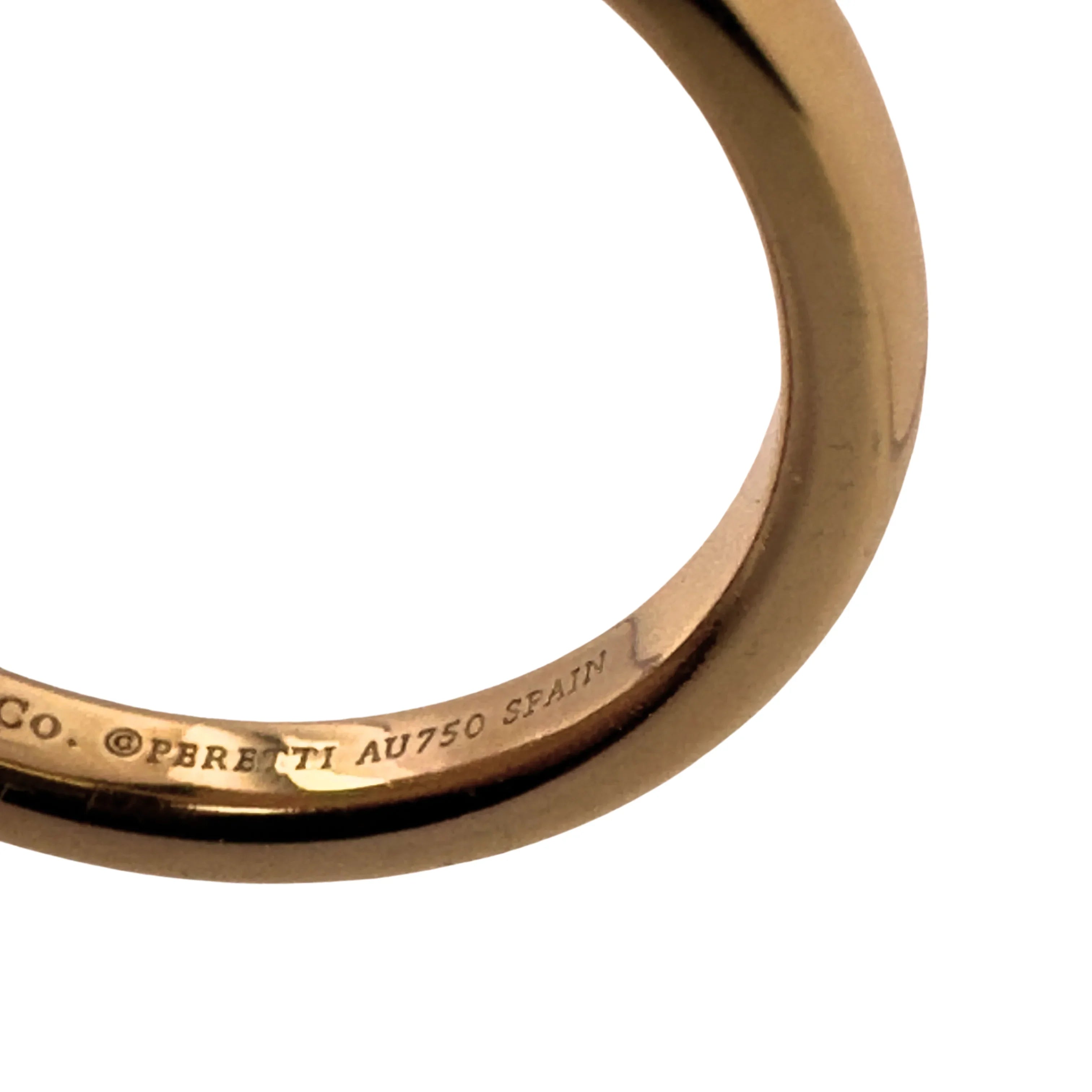 Tiffany & Co Ring, L½ or 51 Stacking Band Ring 18K Gold .06 Diamond - Lost Designer