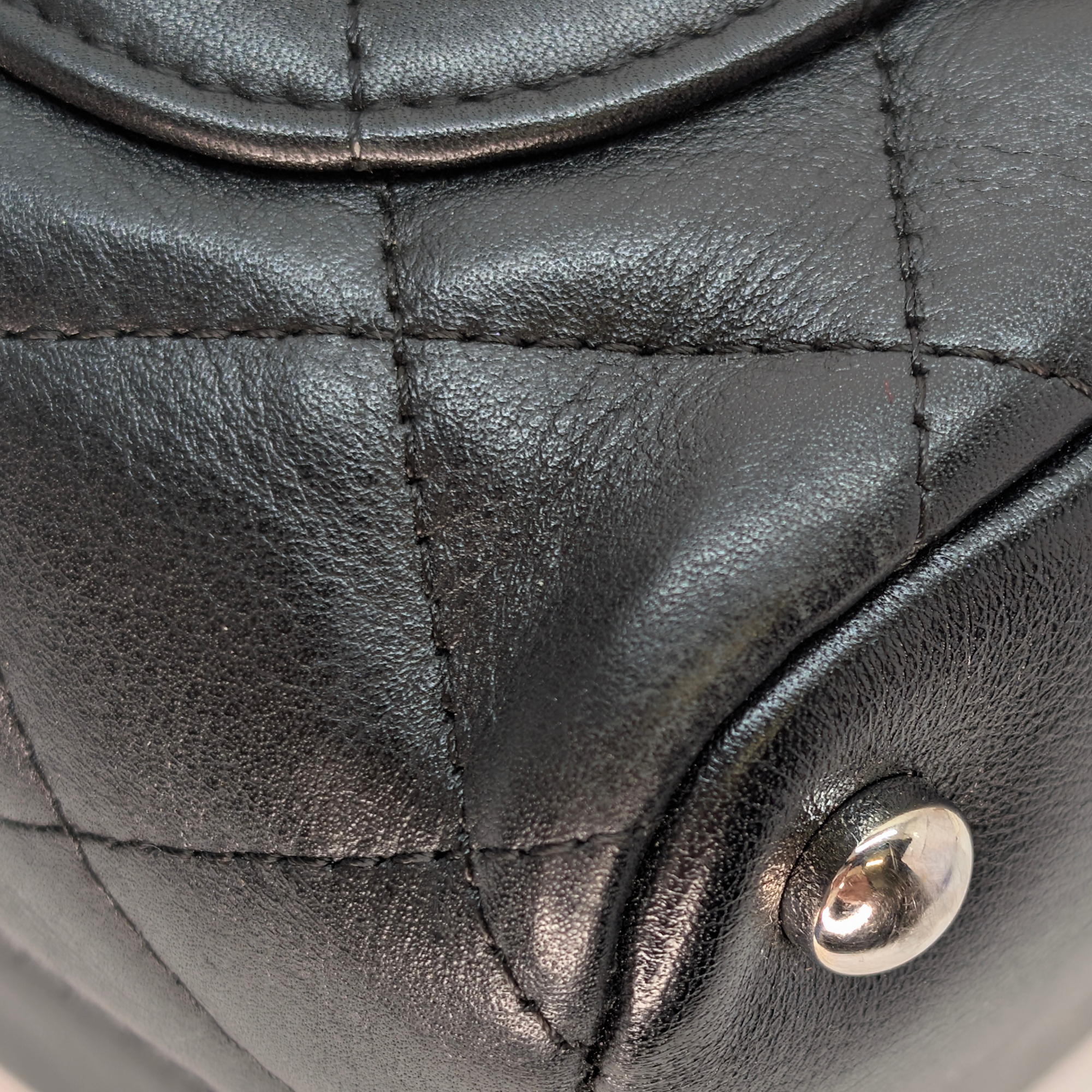 Chanel Cambon Line Small Tote HandBag Black/White