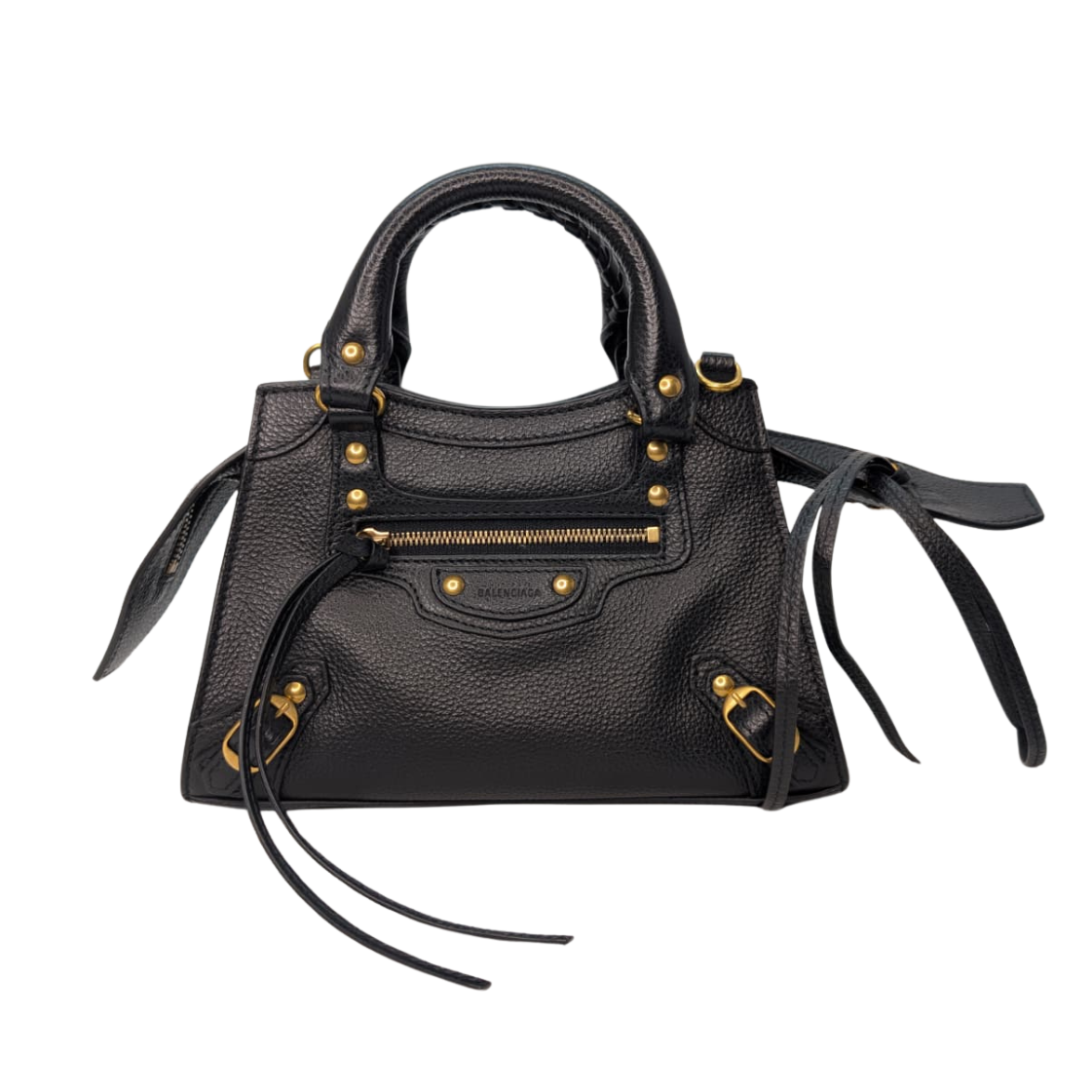 Balenciaga Neo Classic Gold Hardware Mini City Black