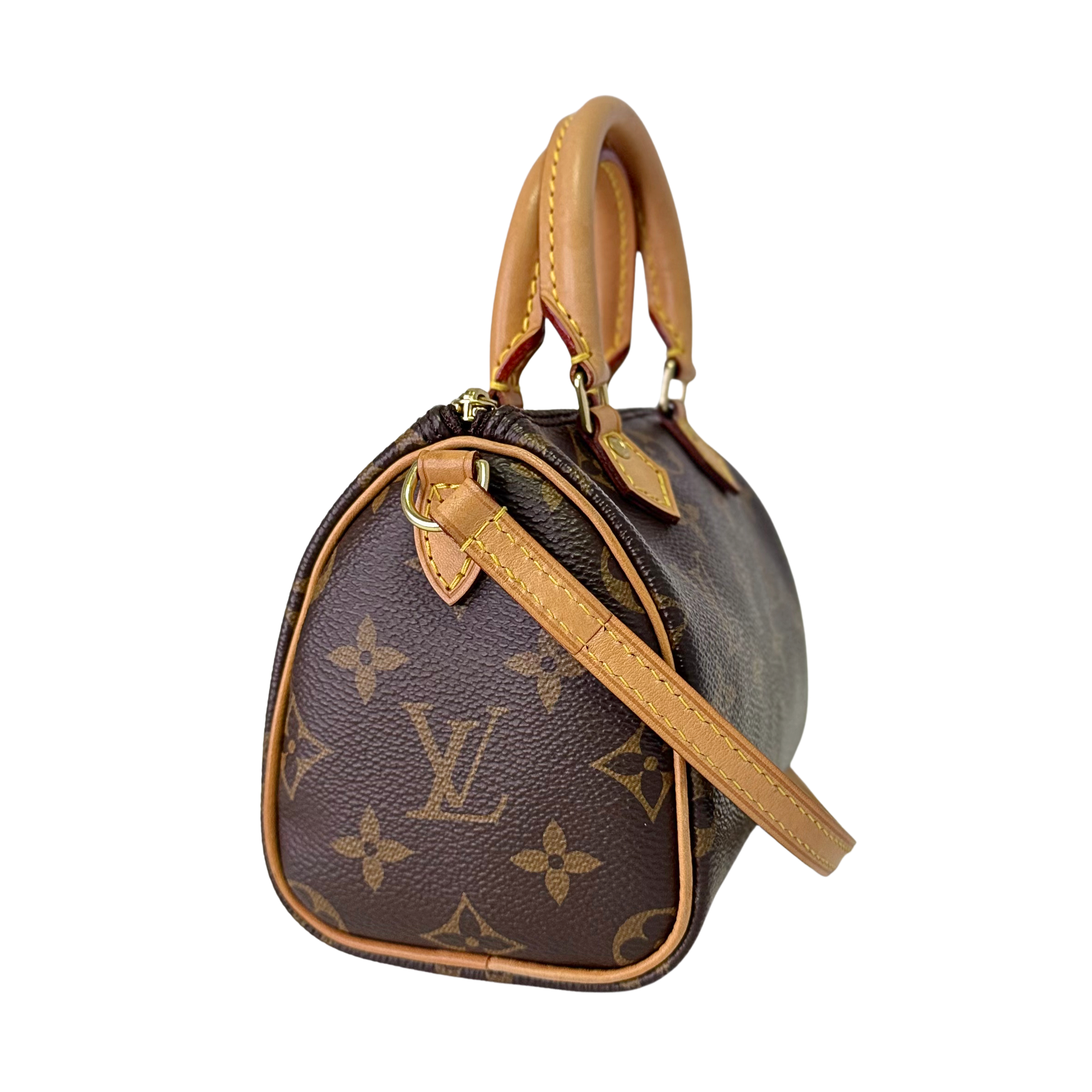 Louis Vuitton Nano Speedy Handbag Monogram Canvas