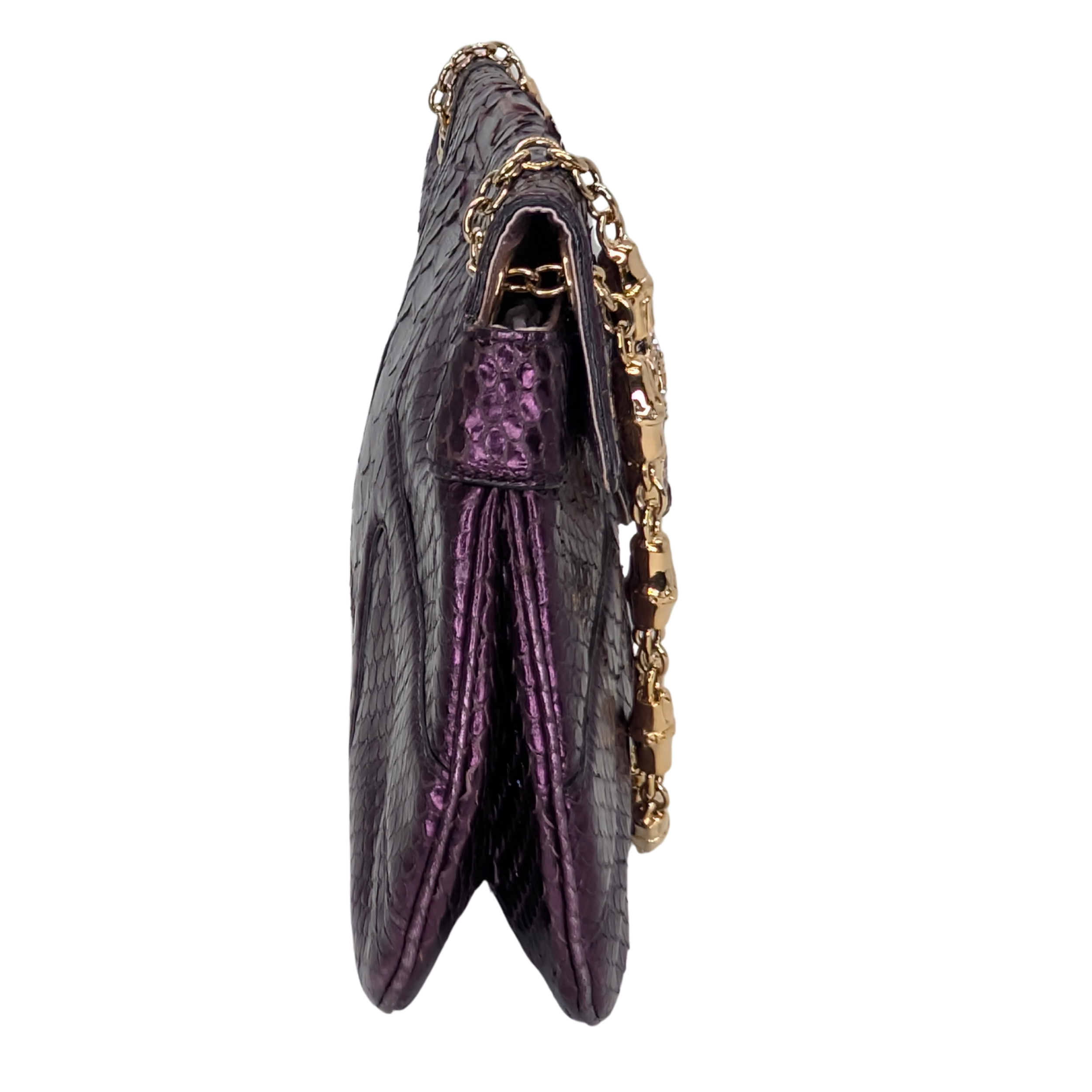 Gucci x Tom Ford Python Dragon Motif Hand bag Purple