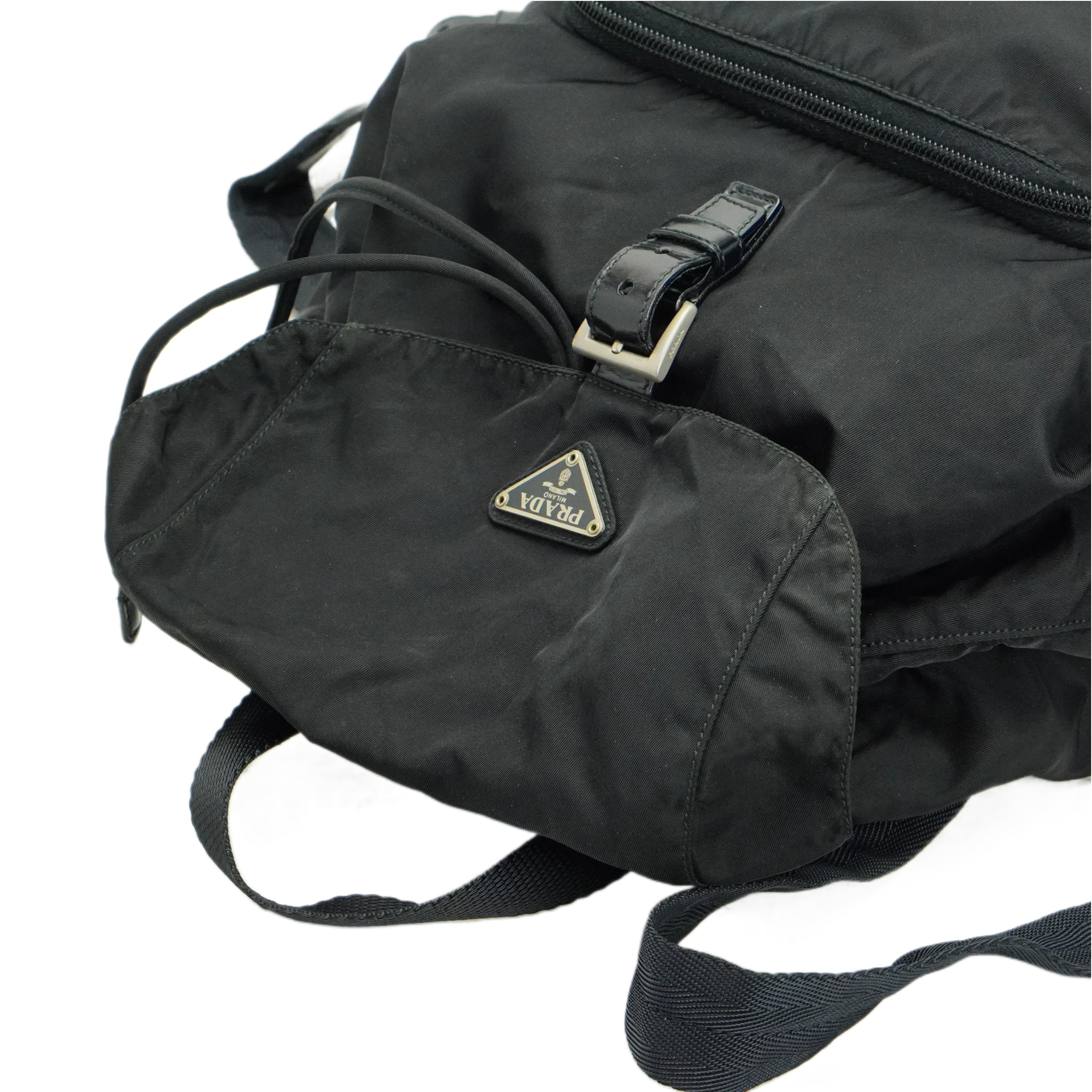 Prada Nylon Black Backpack Rucksack - Lost Designer