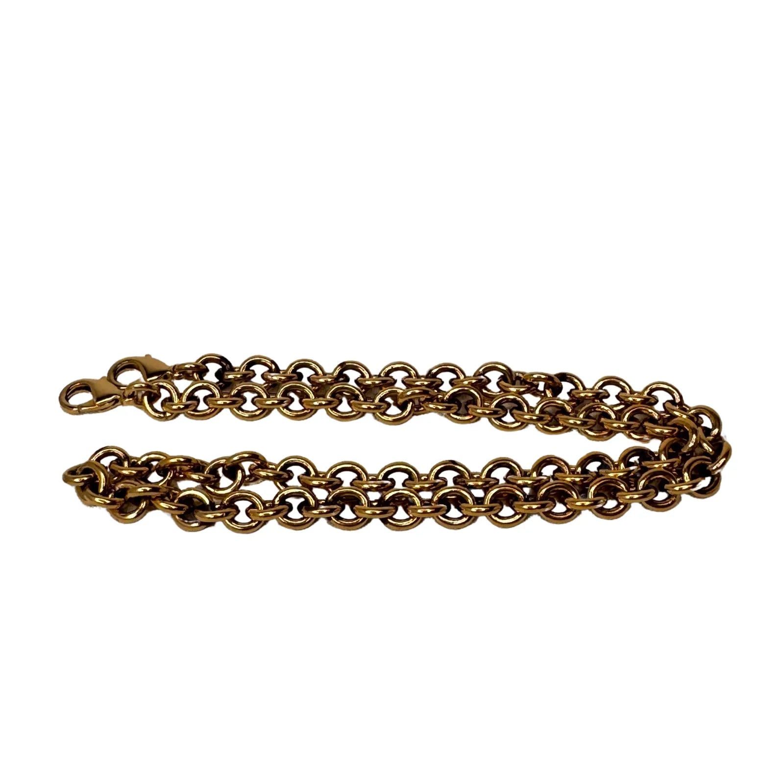 Gucci Leather Wallet on Chain Metallic Silver-Bronze