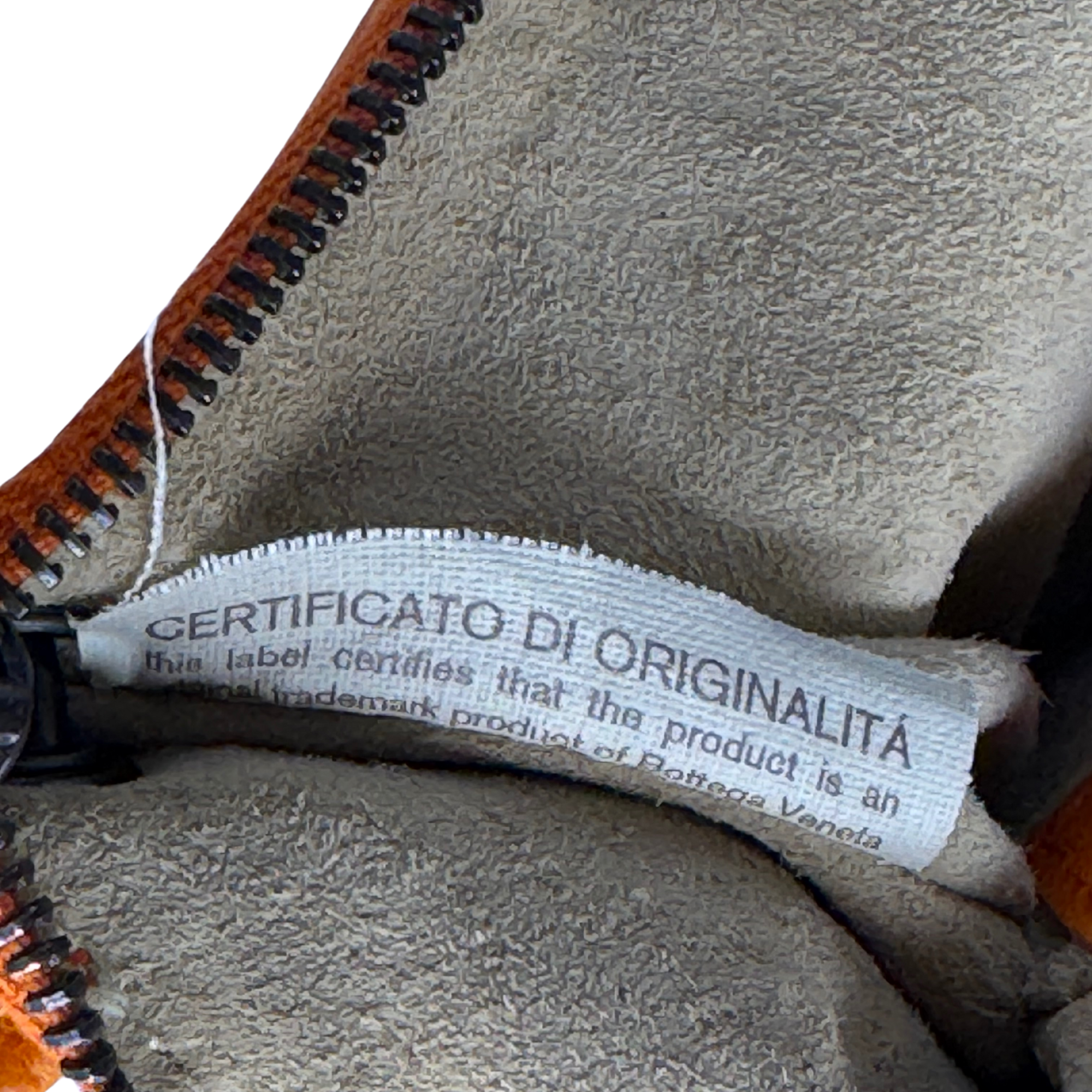 Bottega Veneta Orange Leather Mini Handbag