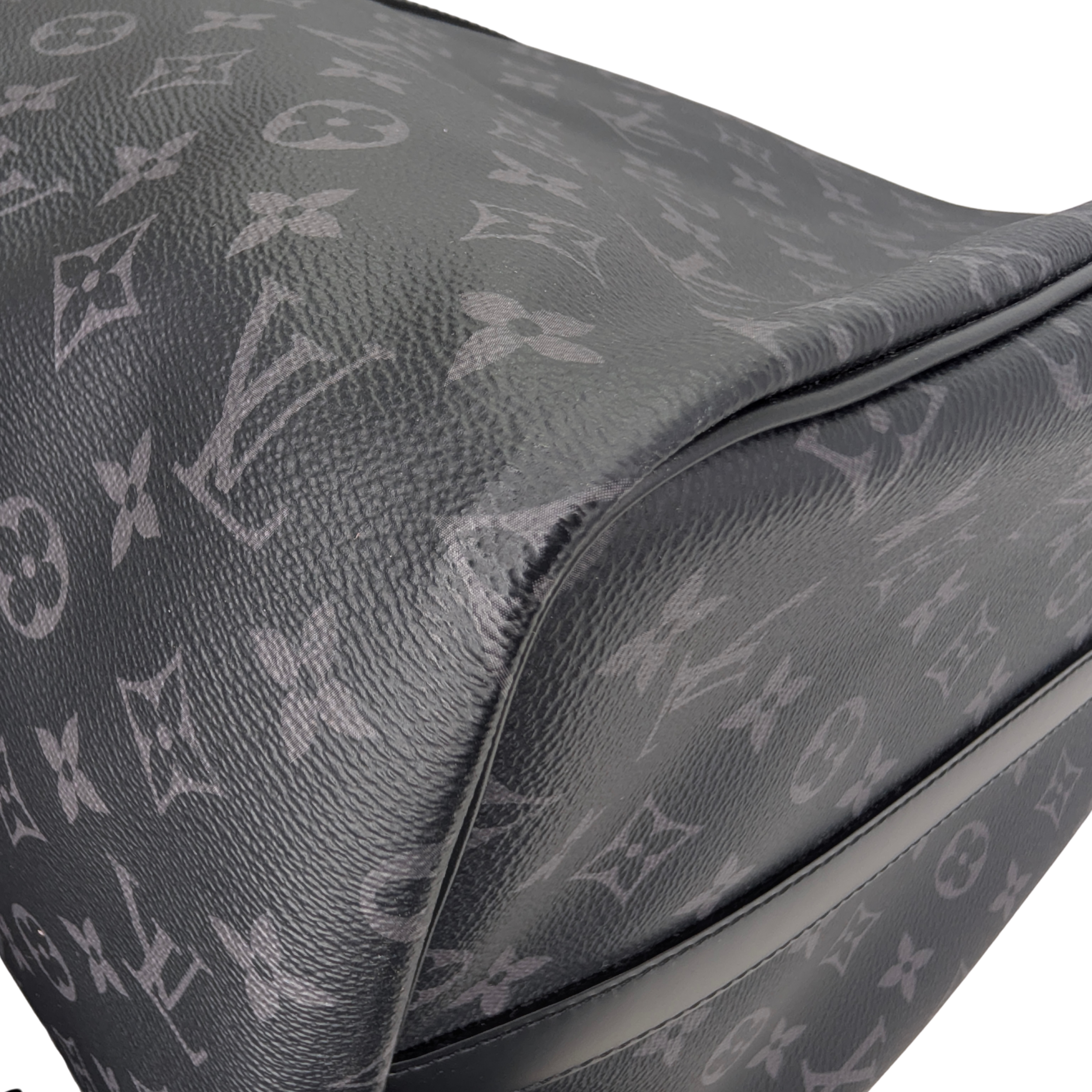 Louis Vuitton Keepall Bandoulière 55 Monogram Eclipse Charcoal Black