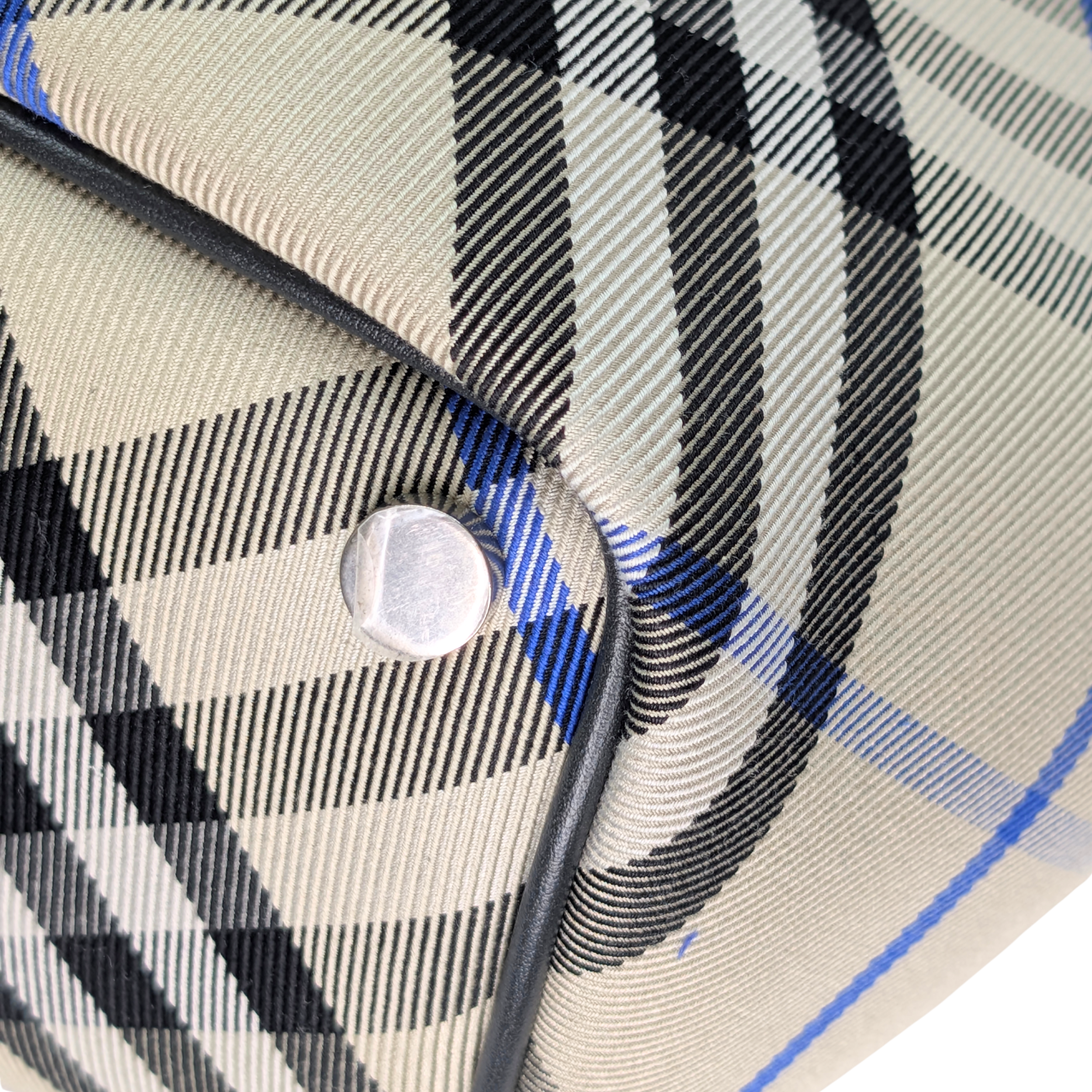 Burberry Check Medium Canvas Tote Bag