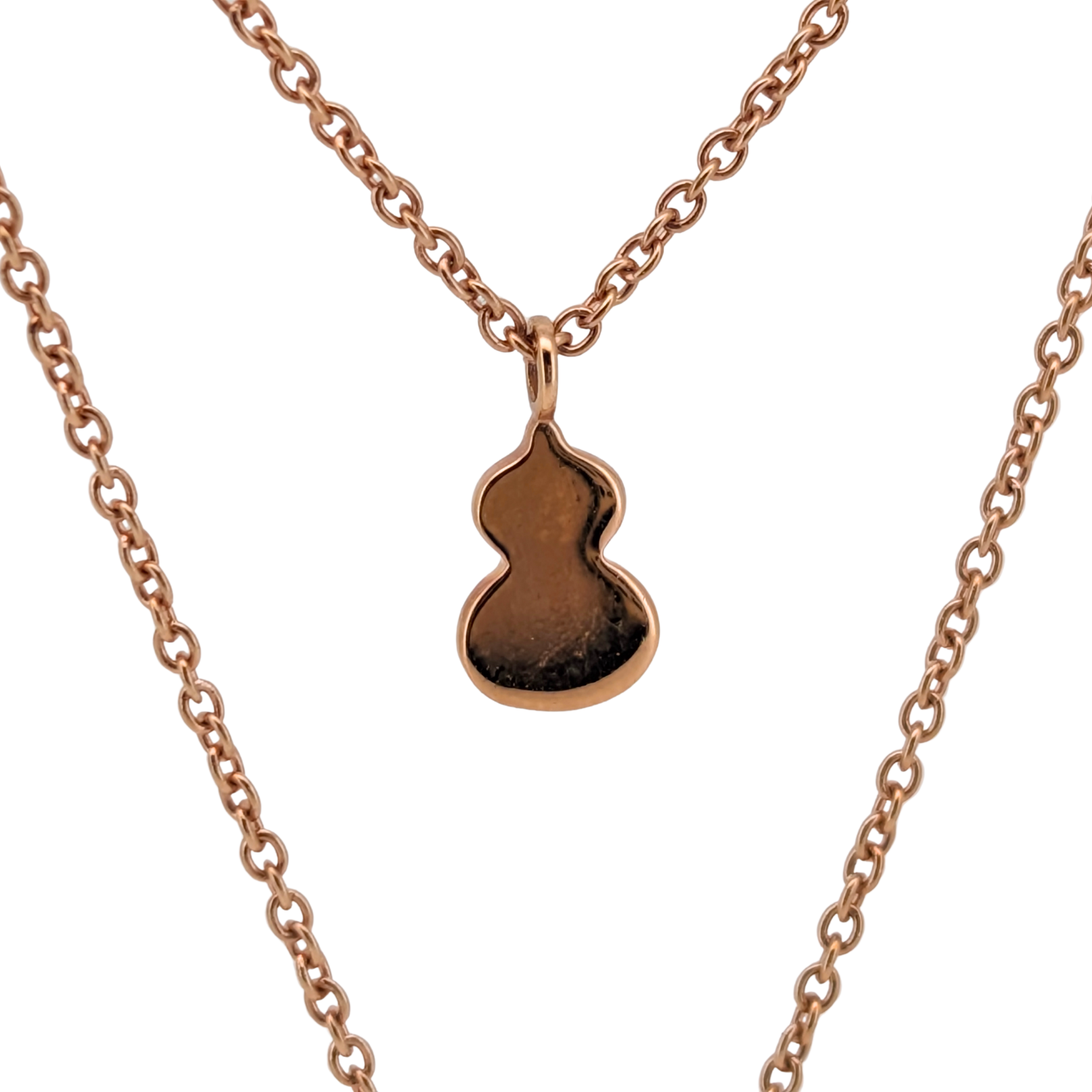 Qeelin Wulu Petite Diamond 18K Rose Gold Necklace
