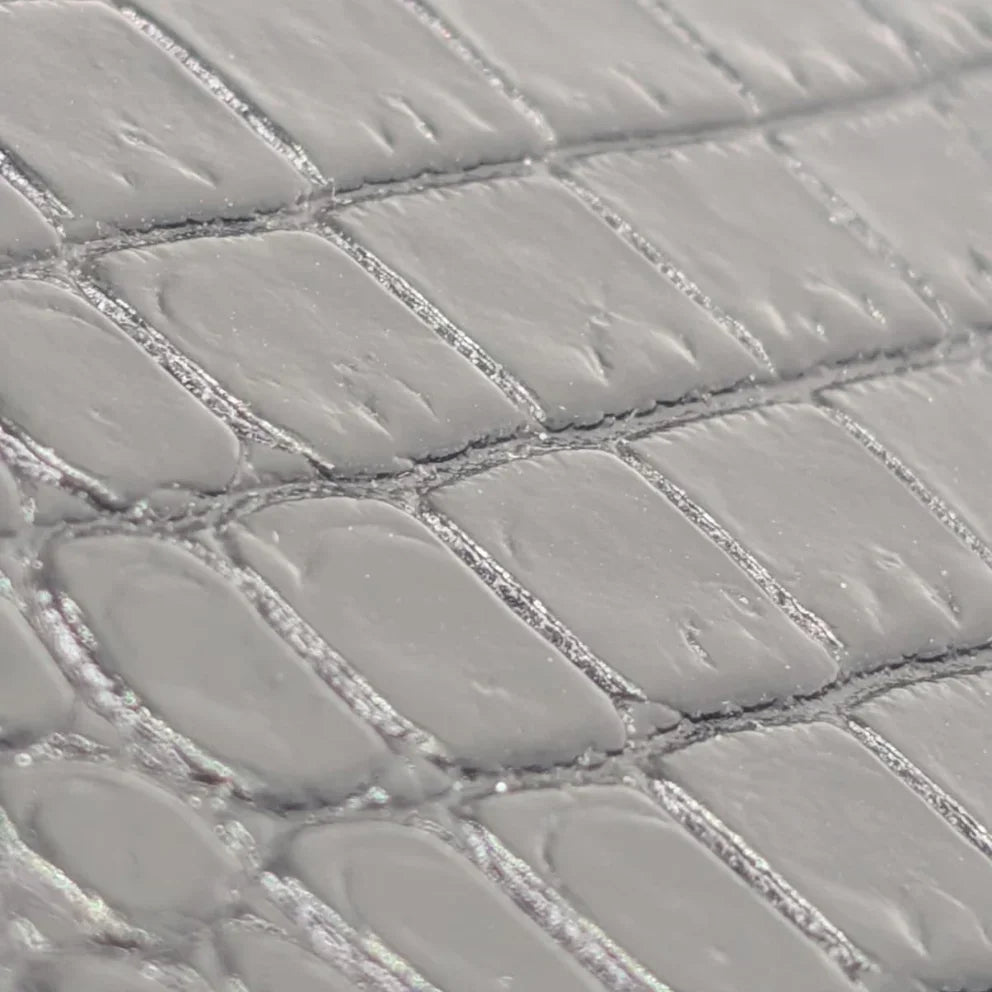 Saint Laurent Small Uptown Pouch In Crocodile-Embossed Leather Black - Lost Designer