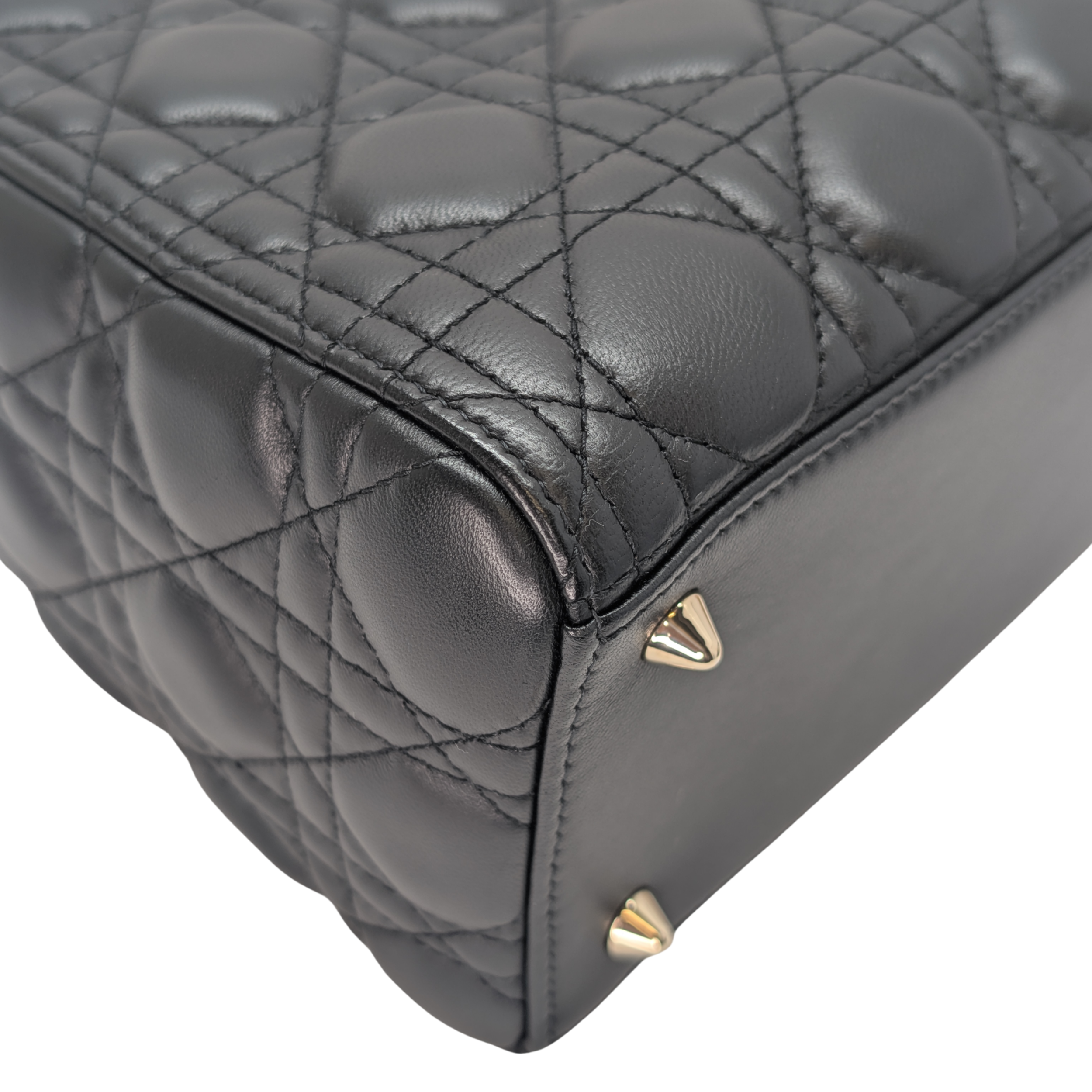 Dior Lambskin Cannage Medium Lady Dior Black