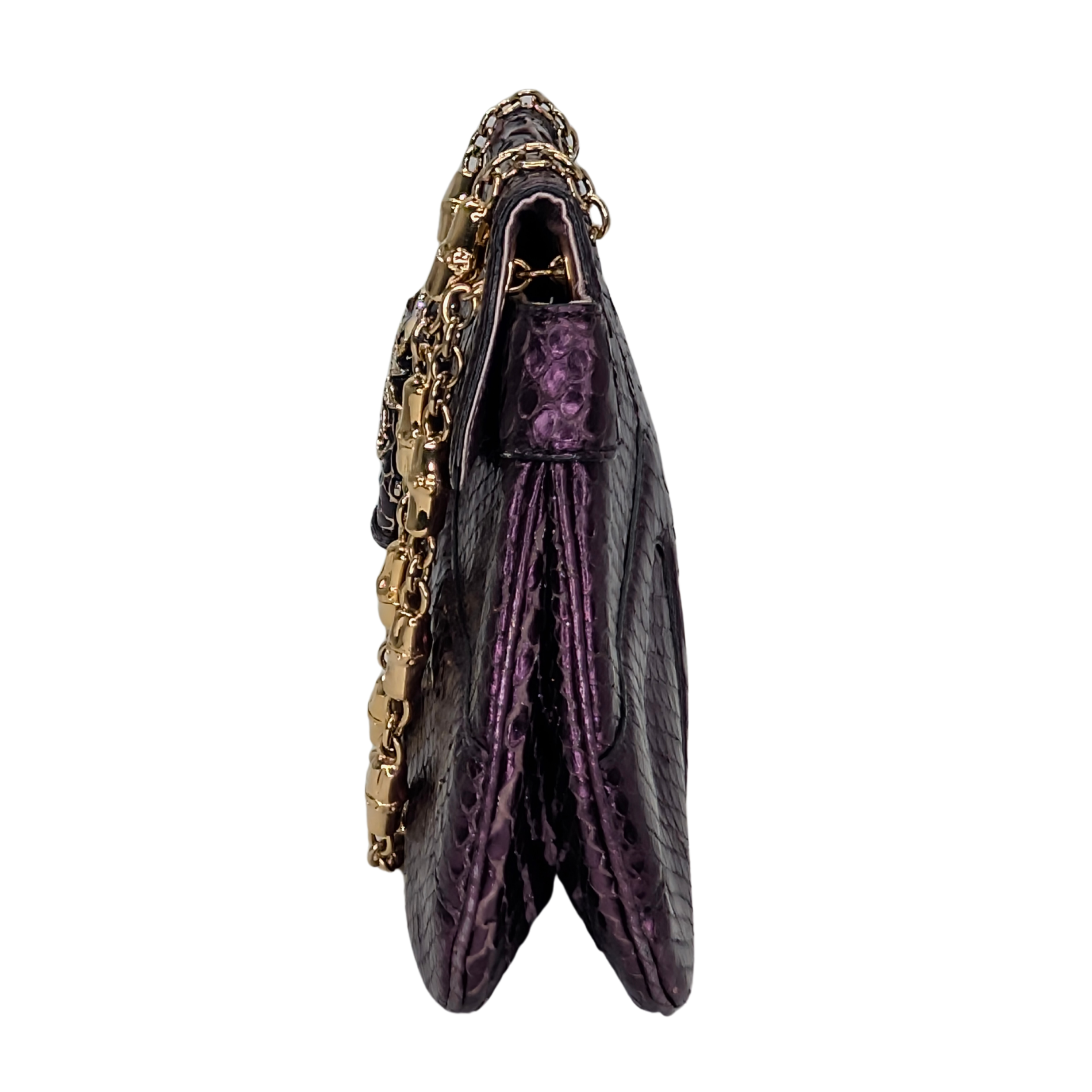 Gucci x Tom Ford Python Dragon Motif Hand bag Purple