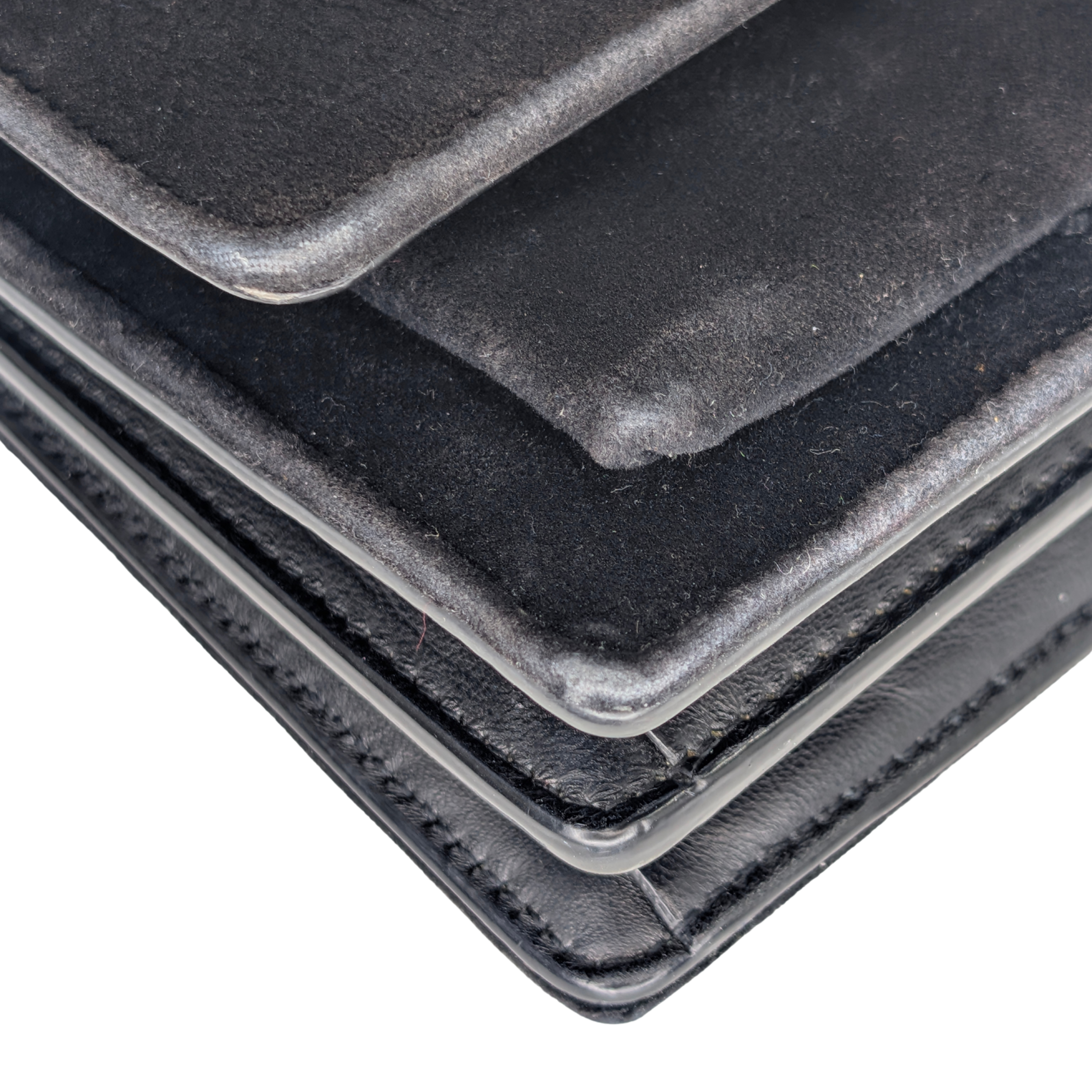 Yves Saint Laurent Sunset Velvet Small Bag Black