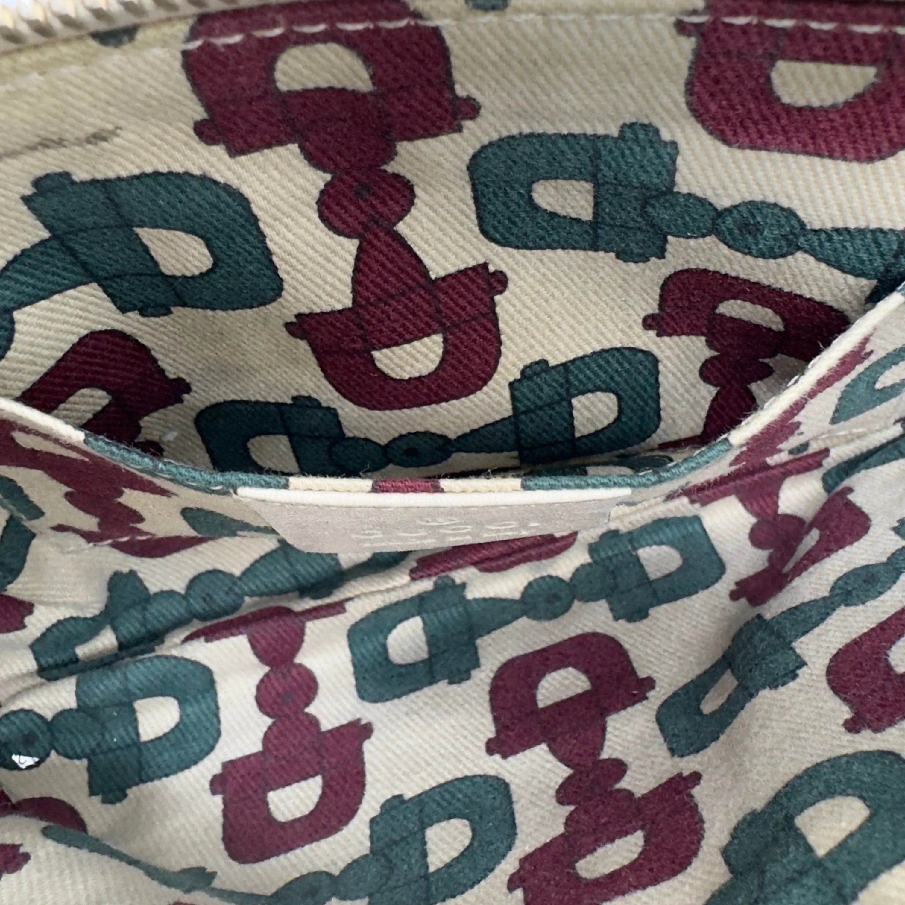 Gucci Monogram Small Pochette Clutch Bag Leather Beige - Lost Designer