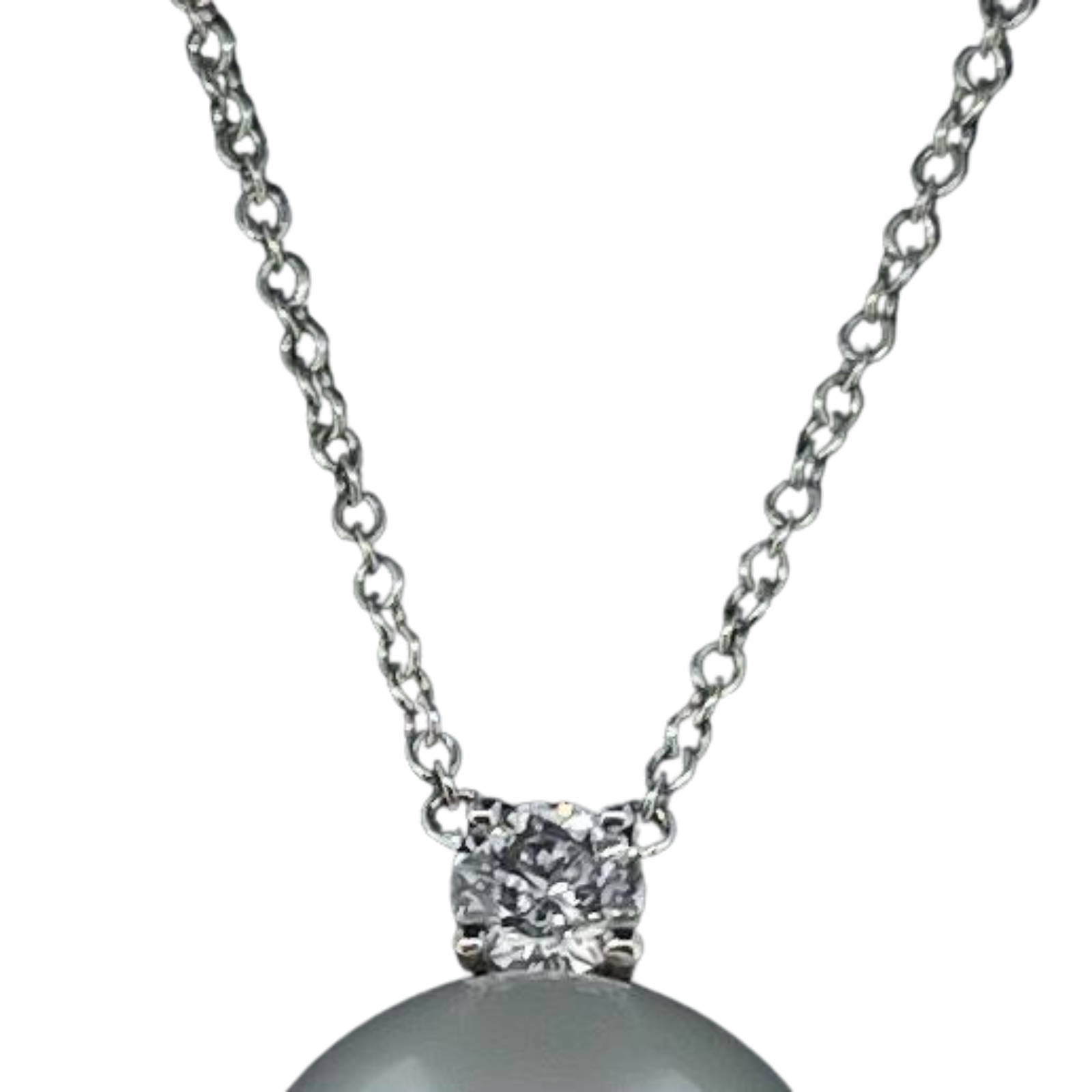 Tiffany & Co. South Sea Noble Pearl Necklace – 0.17 ct Diamond / Platinum