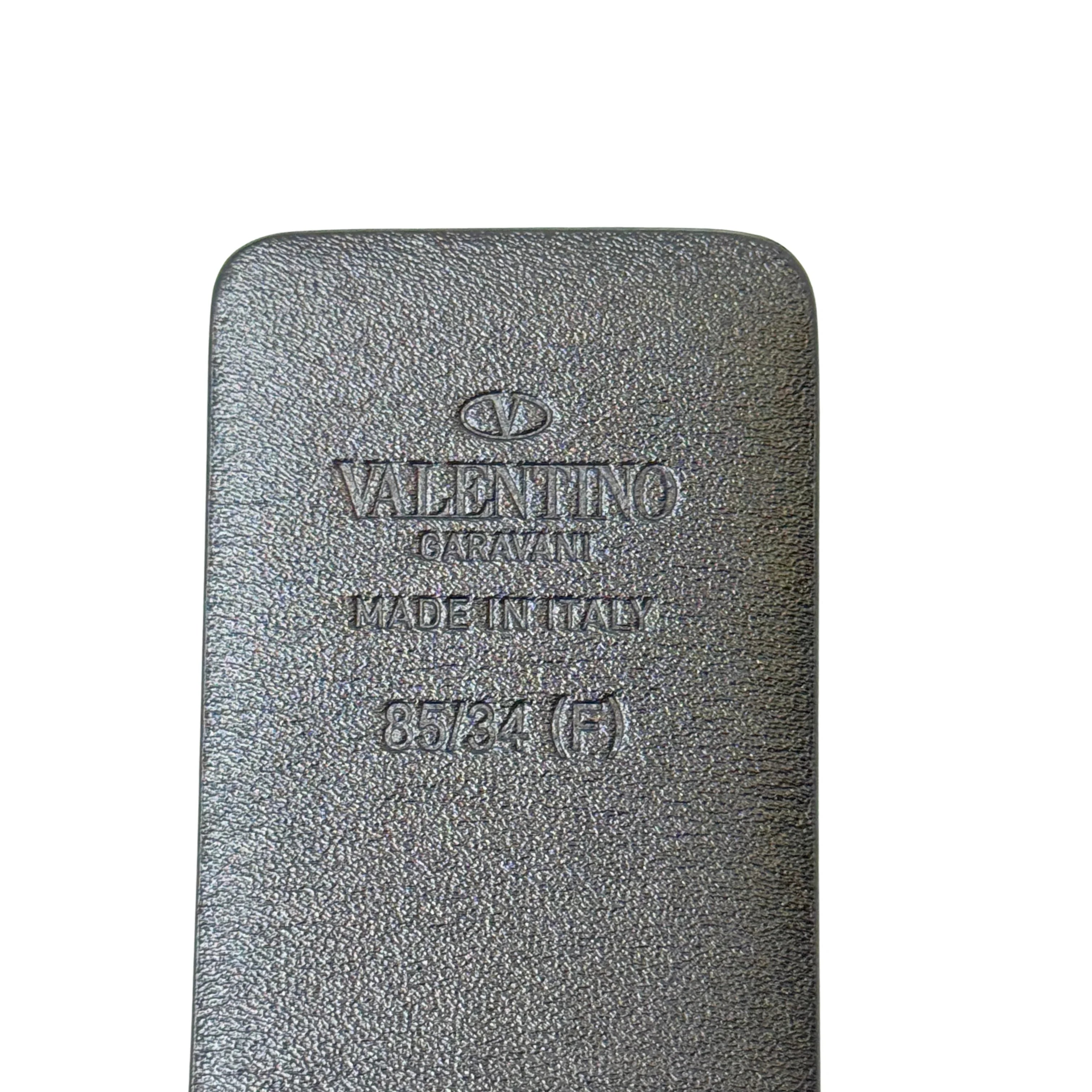 Valentino Garavani VLogo Calfskin Leather Belt 85/34 - Lost Designer