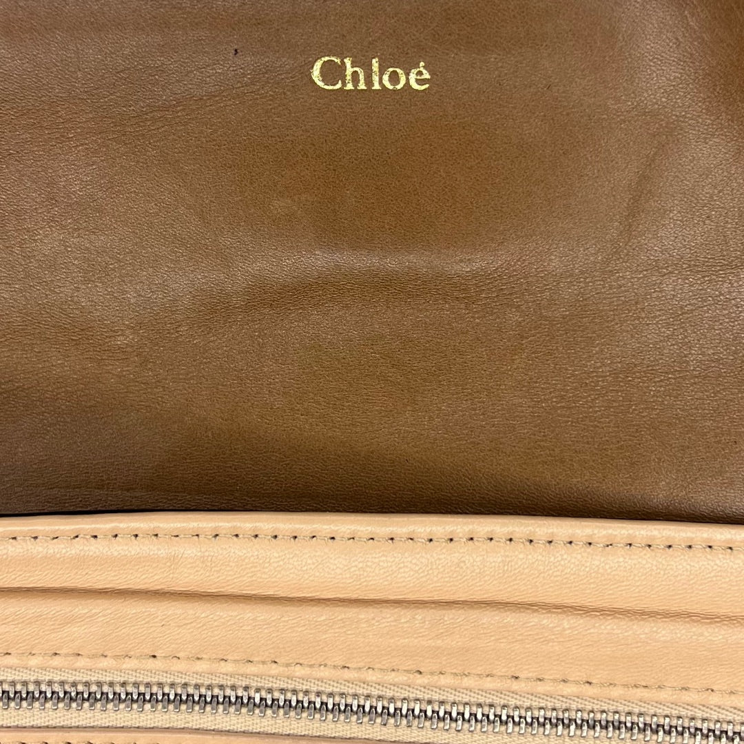 Chloé Turn Lock Patent Leather Clutch – Dark Blue Bag