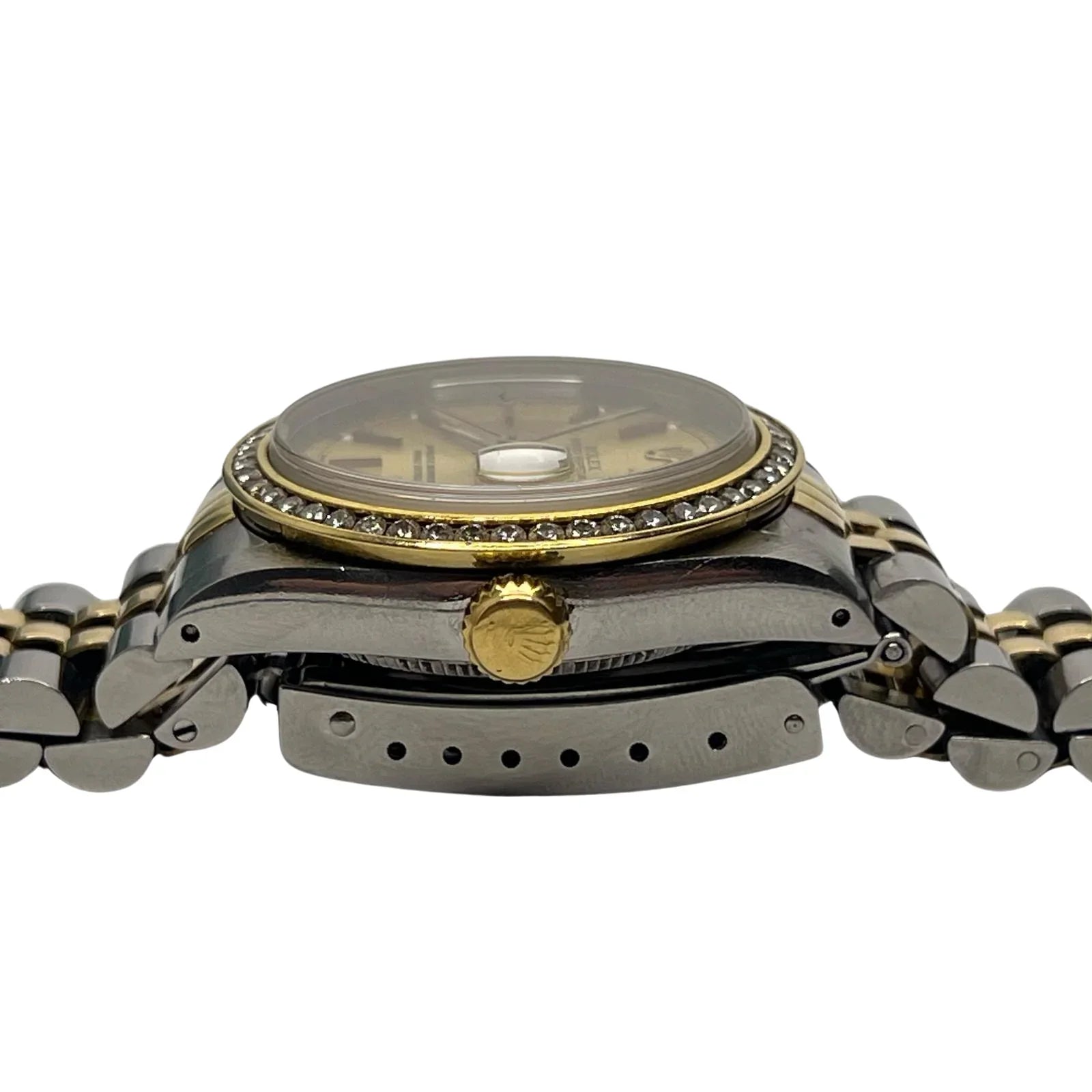 Rolex Datejust 31mm 68273 Two-Tone Diamond Bezel Champagne Dial 1988 Women's Watch - Lost Designer