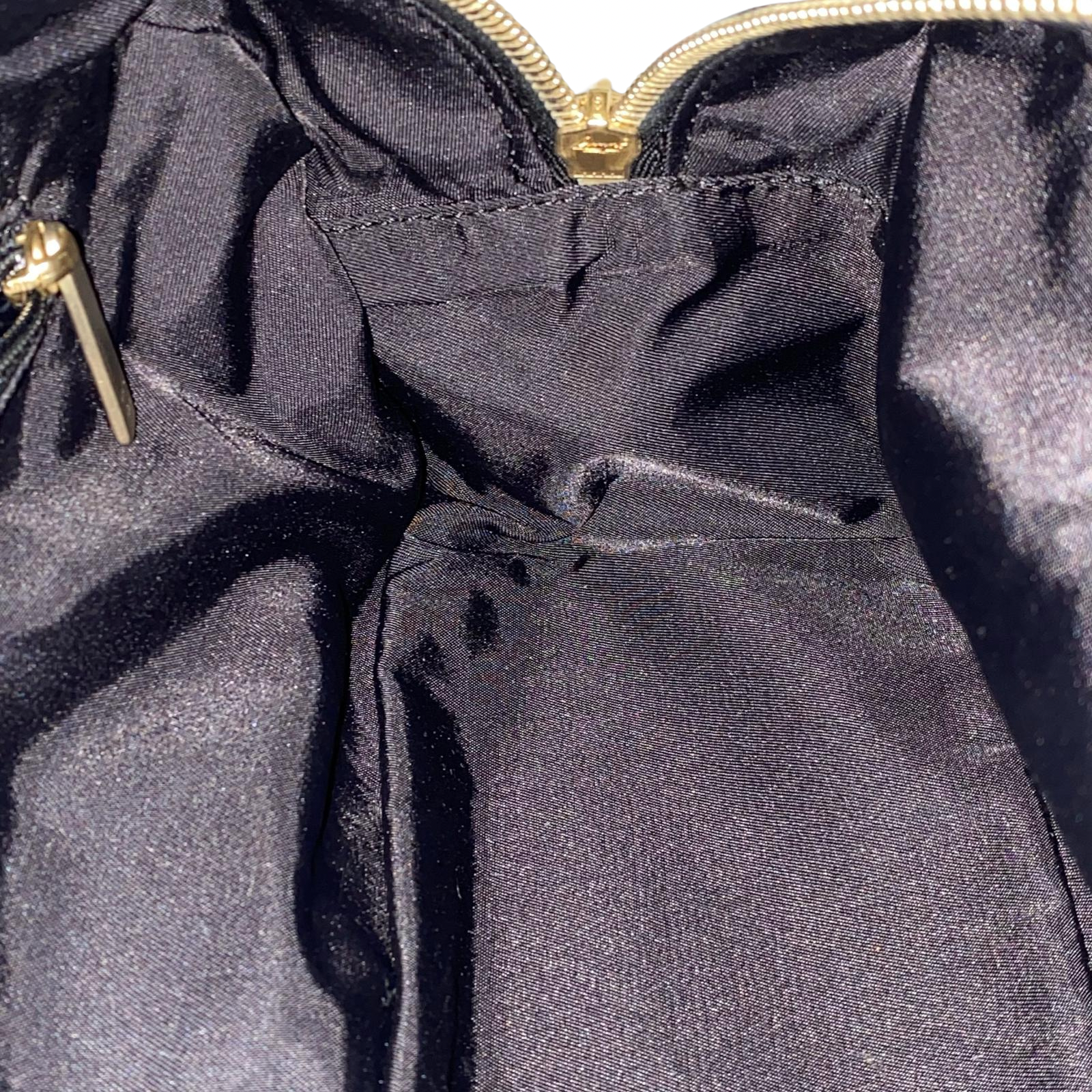 Chanel Nylon Travel Bowler Black Hand Bag