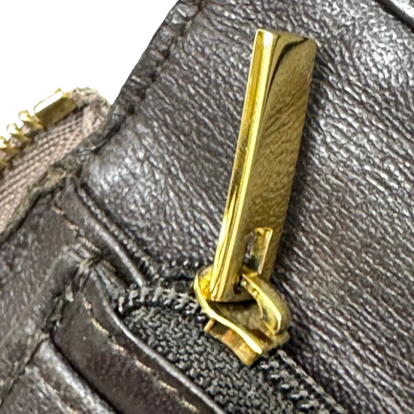 Salvatore Ferragamo Dark Brown Leather Long Wallet - Lost Designer