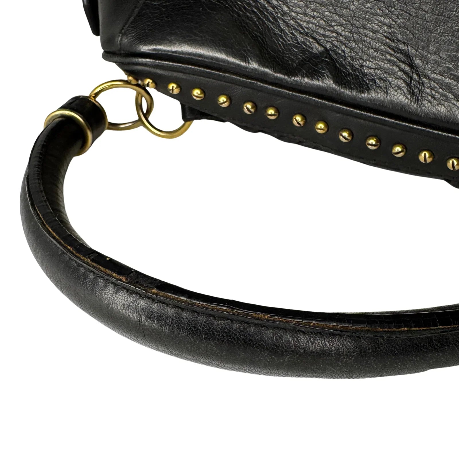 Burberry Black Studded Plissé Lambskin Leather Tote Bag - Lost Designer