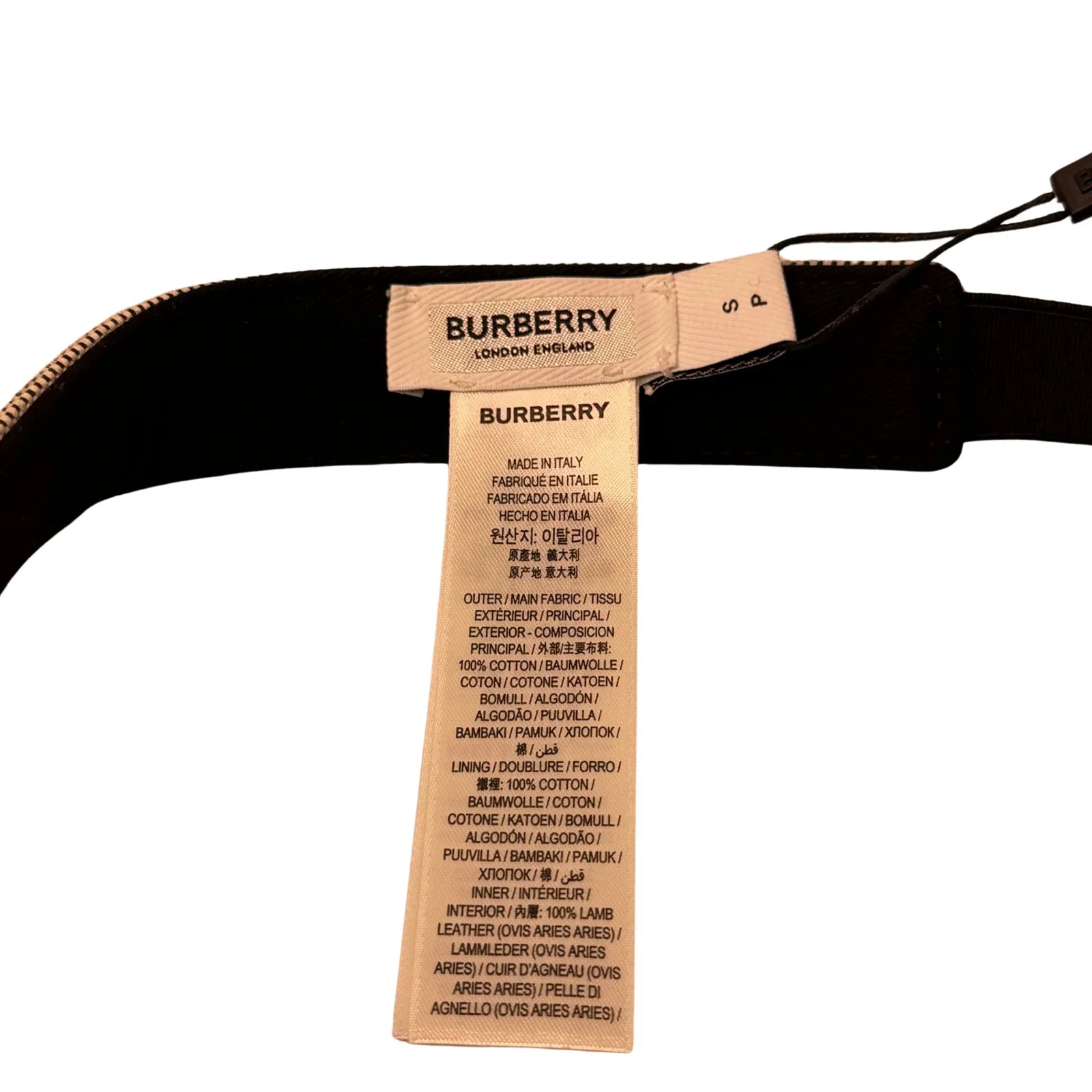 Burberry Neoprene Detachable Pouch Sun Visor Cap hat Small - Lost Designer