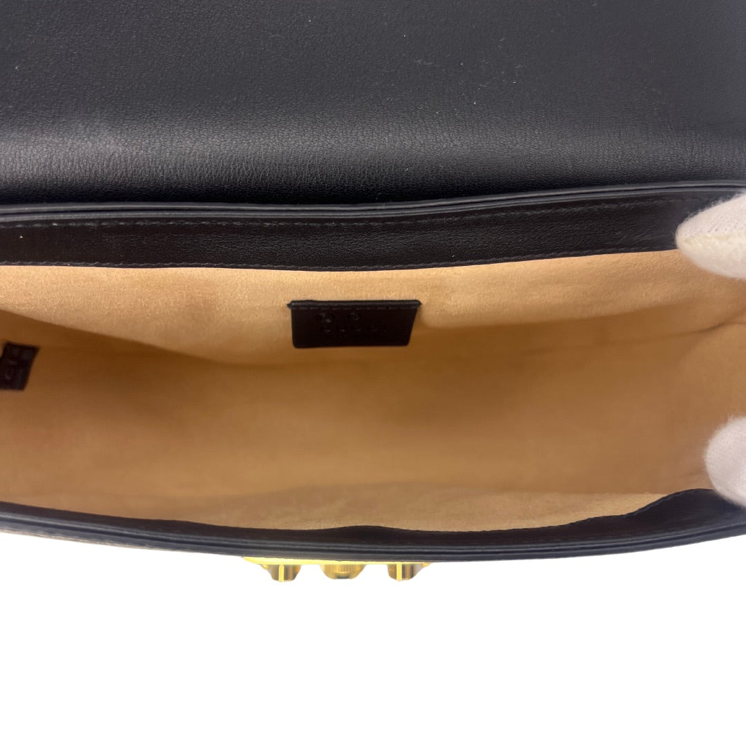 Gucci Padlock Medium GG Supreme Saddle Messenger Bag