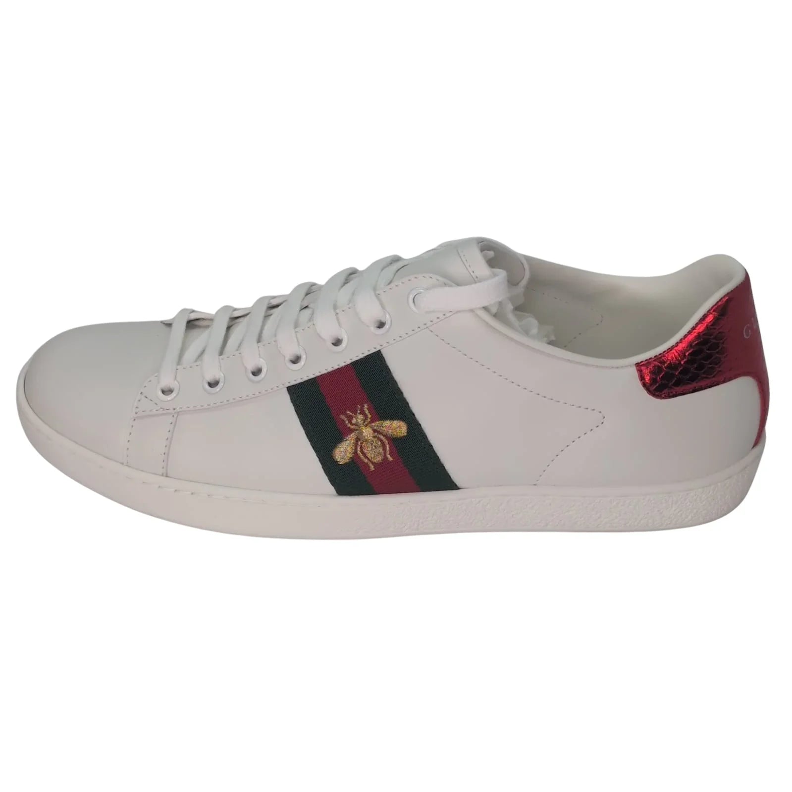 Gucci Ace Sneakers With Bae White 40.5 - Lost Designer