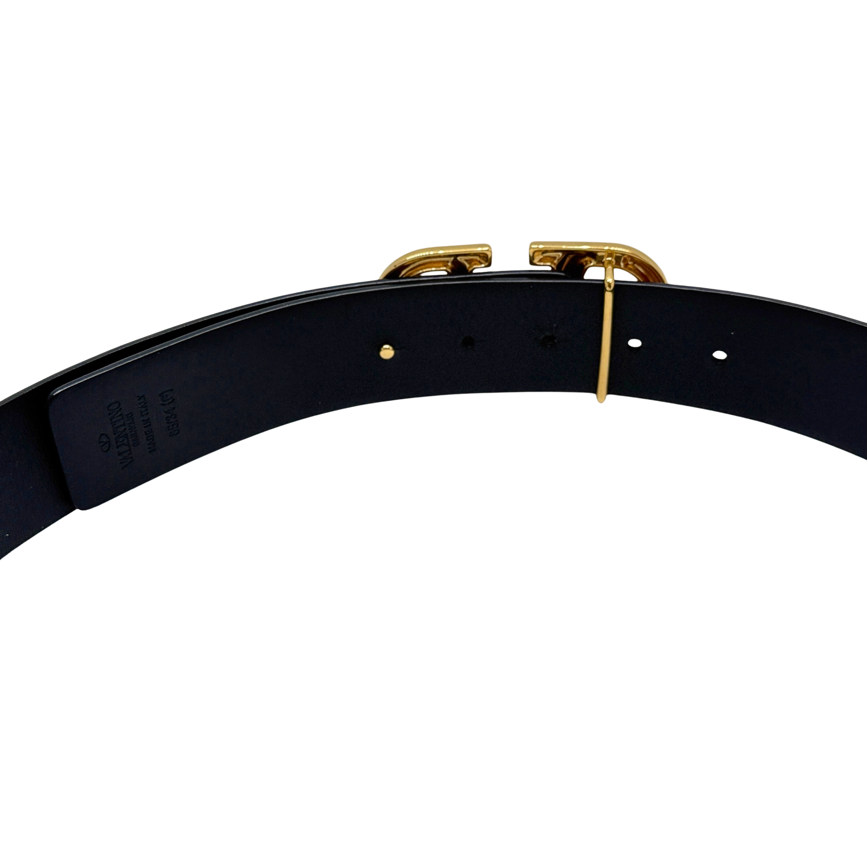 Valentino Garavani VLogo Calfskin Leather Belt 85/34
