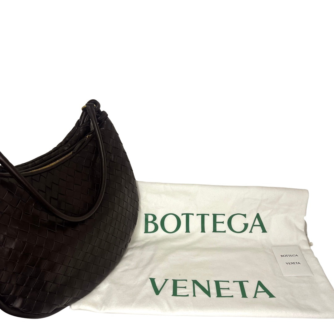 Bottega Veneta Gemelli Large Shoulder Bag – Intrecciato Dark Brown