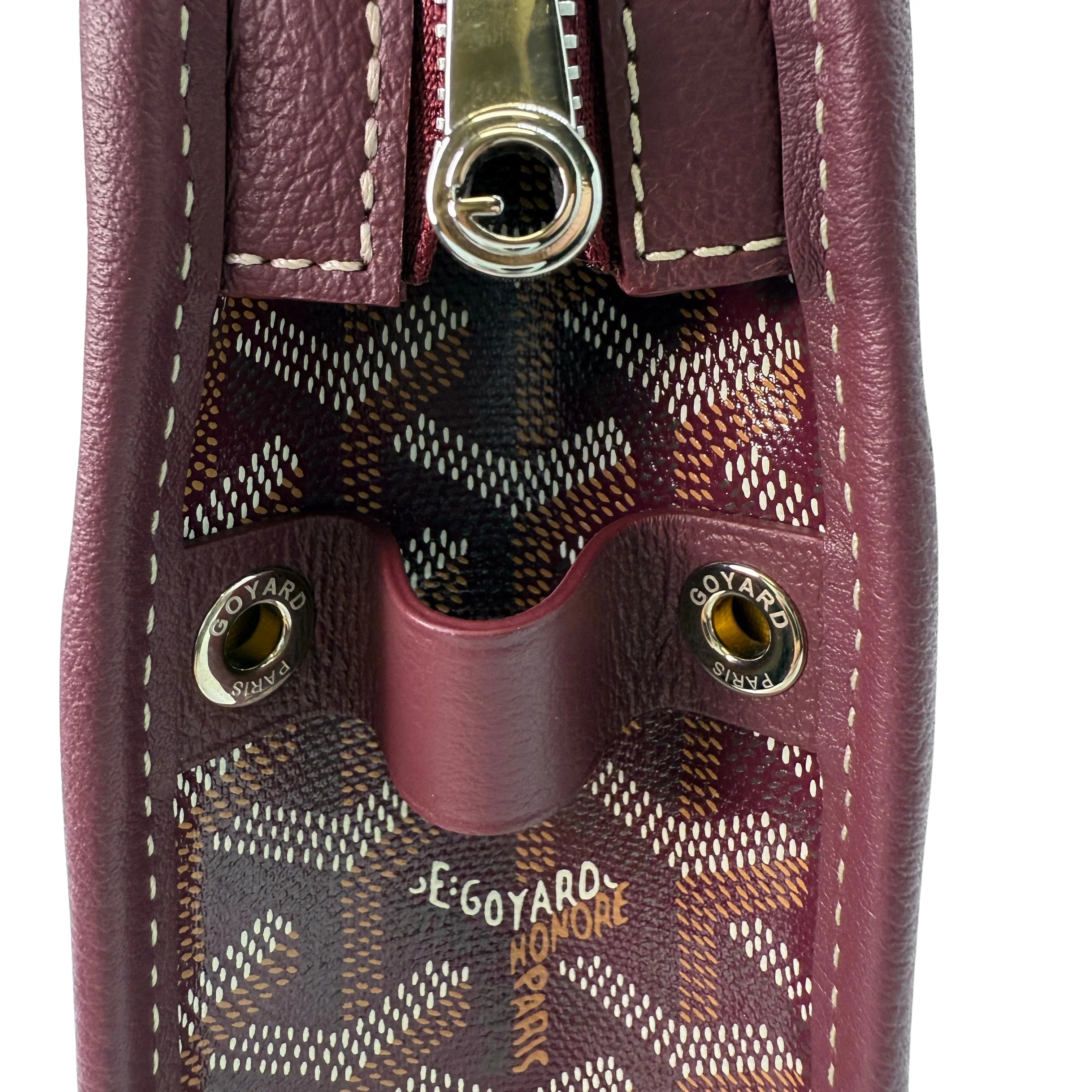 Goyard Burgundy Jouvence MM Toiletry Clutch Bag - Lost Designer