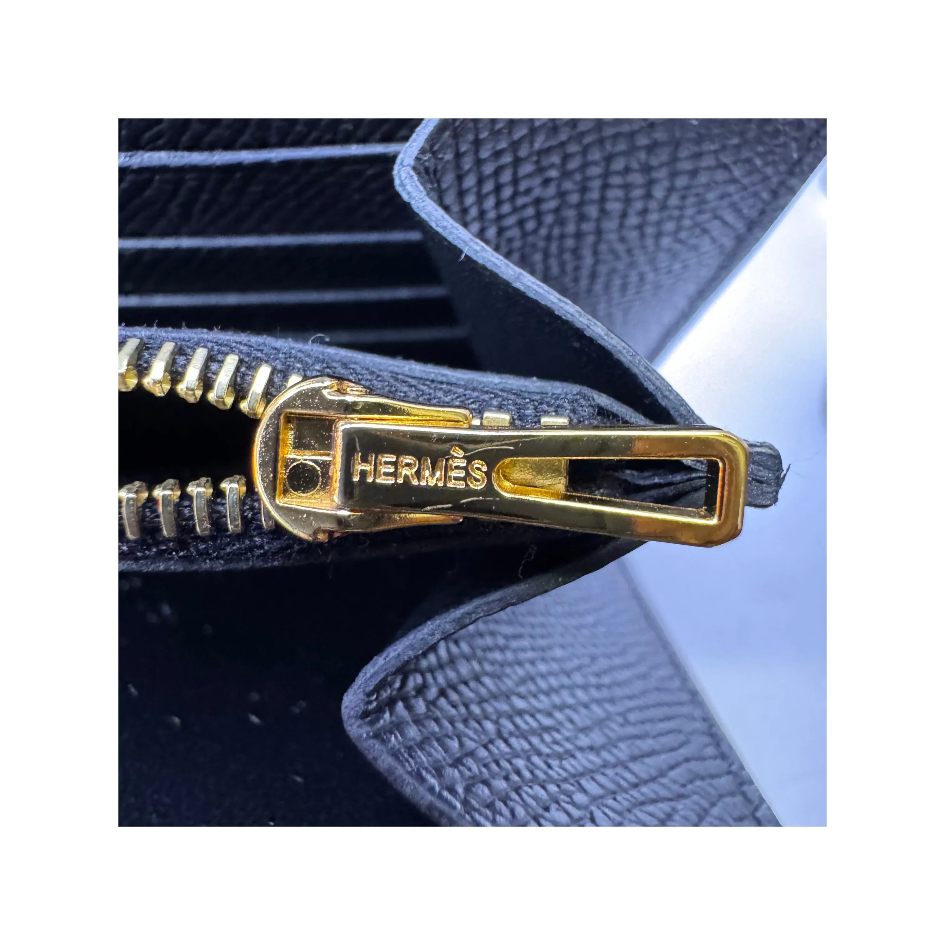 Hermes Epsom Constance To Go Black Wallet Crossbody Bag - Lost Designer