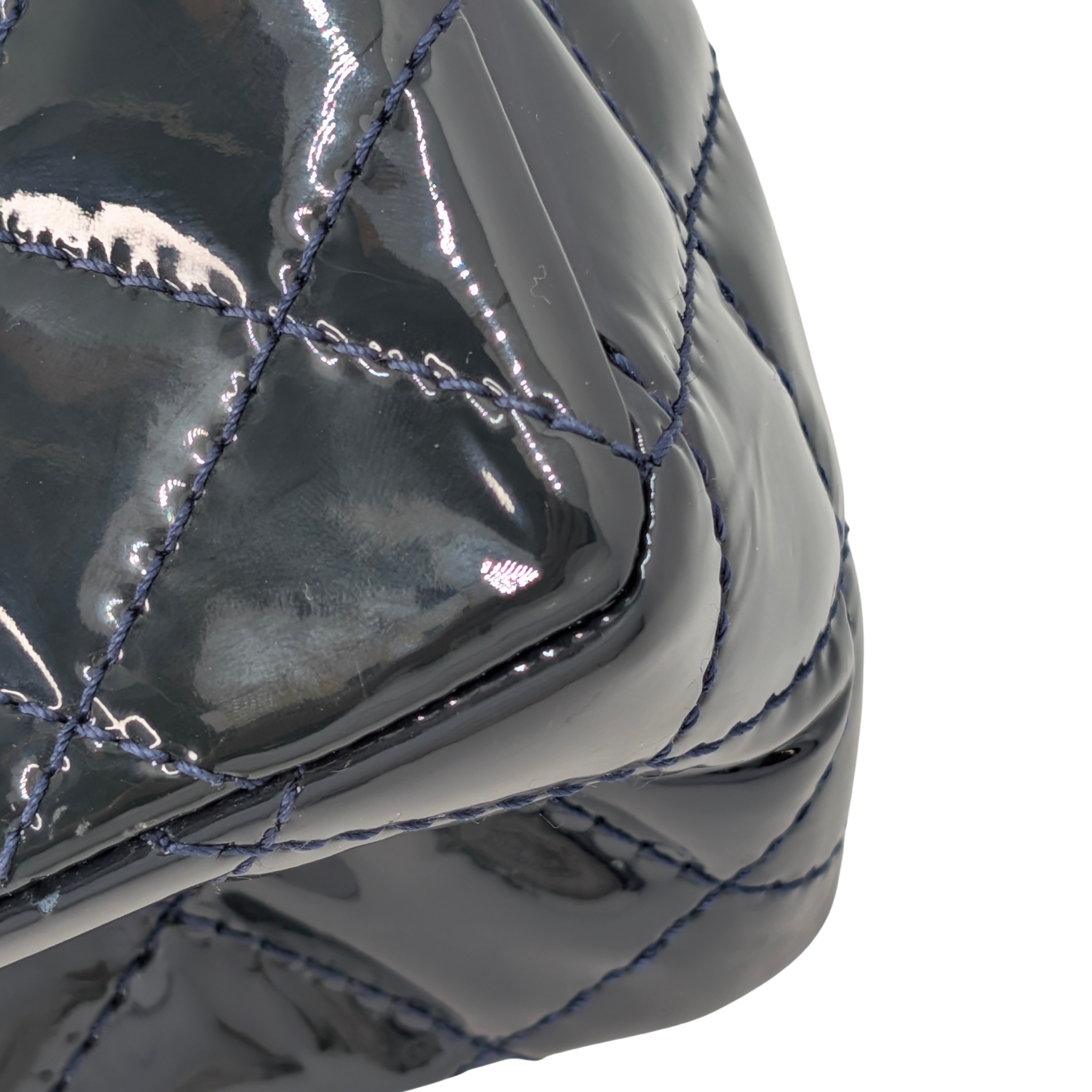 Chanel 2.55 Reissue 226 Patent Forest Green Bag