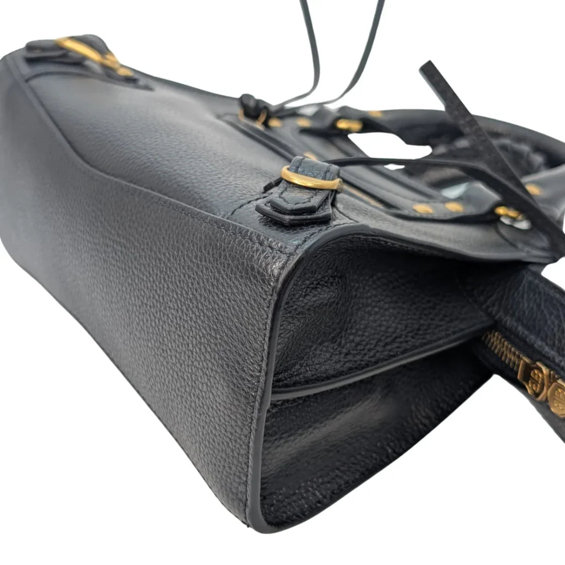 Balenciaga Neo Classic Gold Hardware Mini City Black - Lost Designer