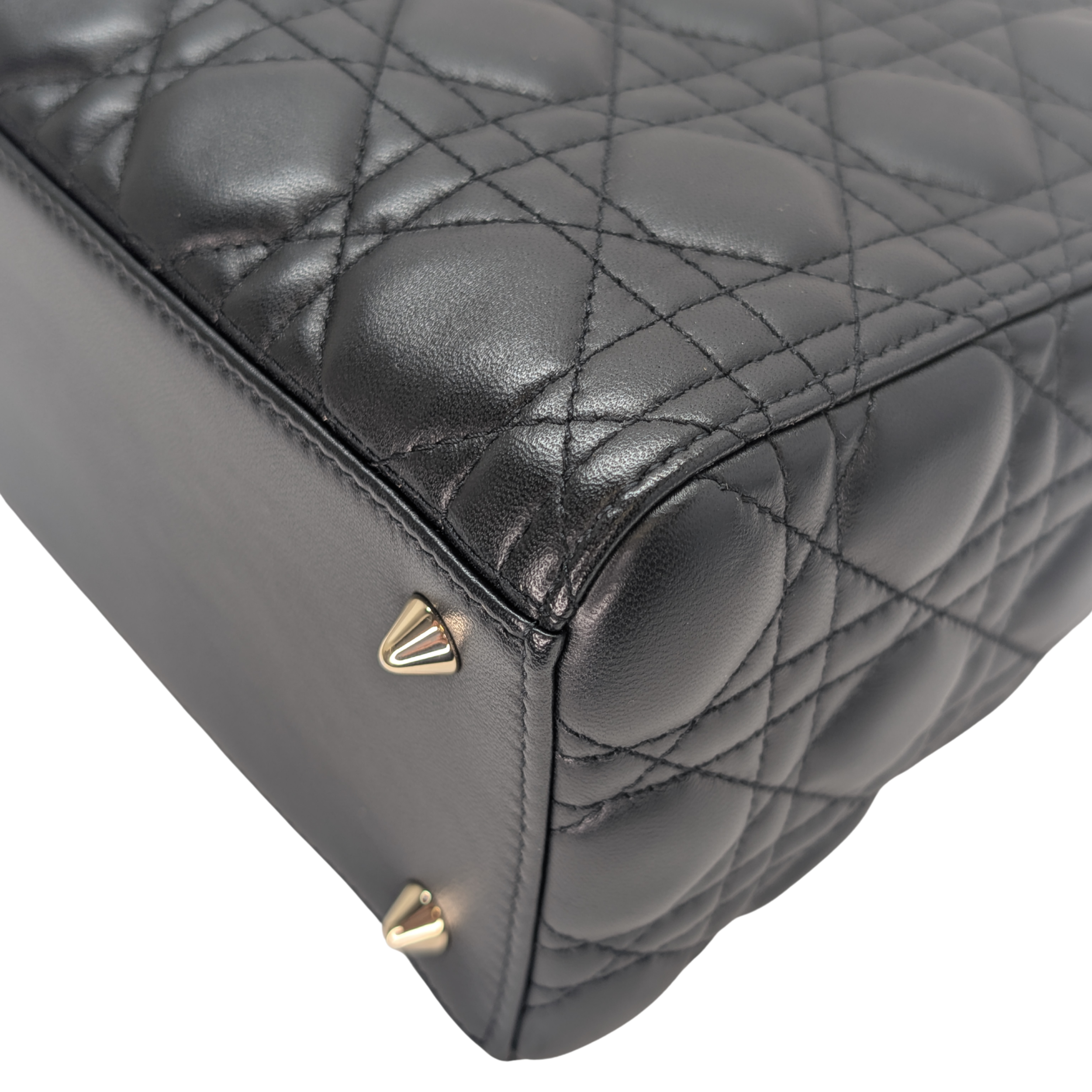 Dior Lambskin Cannage Medium Lady Dior Black