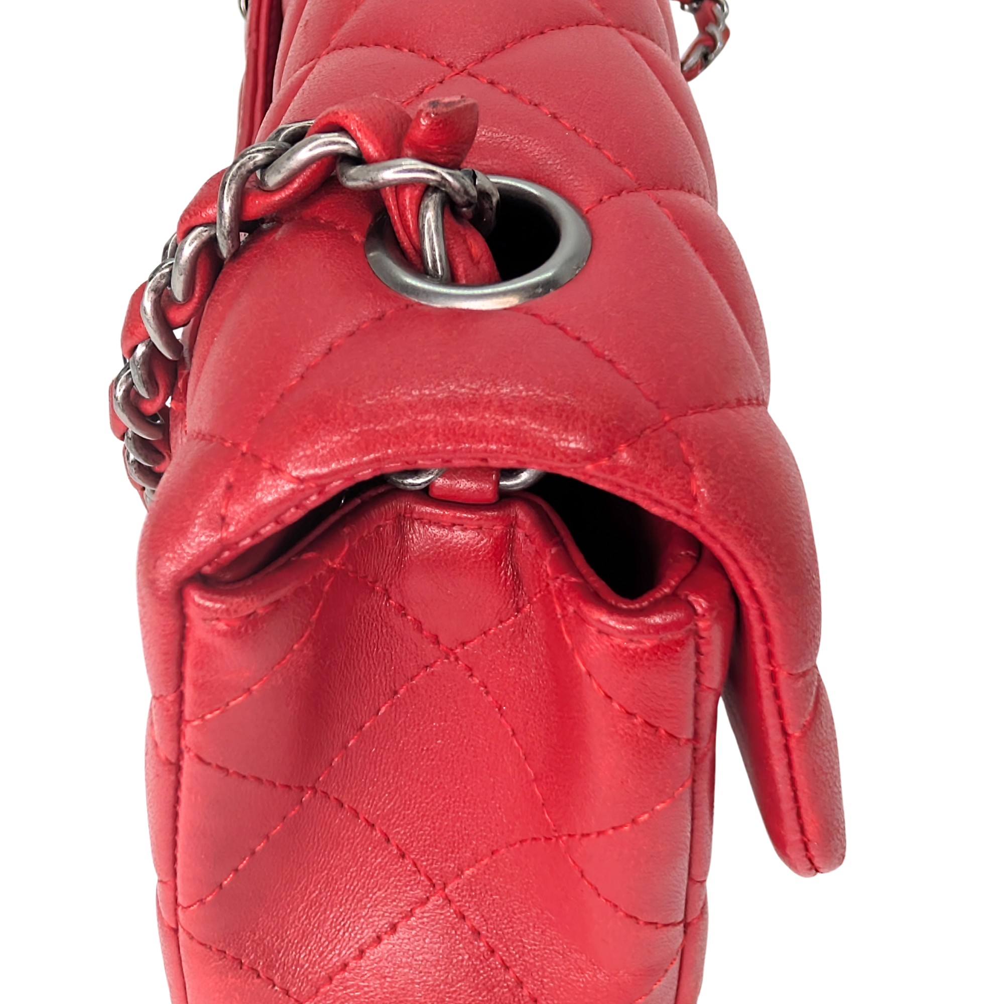 Chanel Mini Rectangular Classic Flap Bag Red