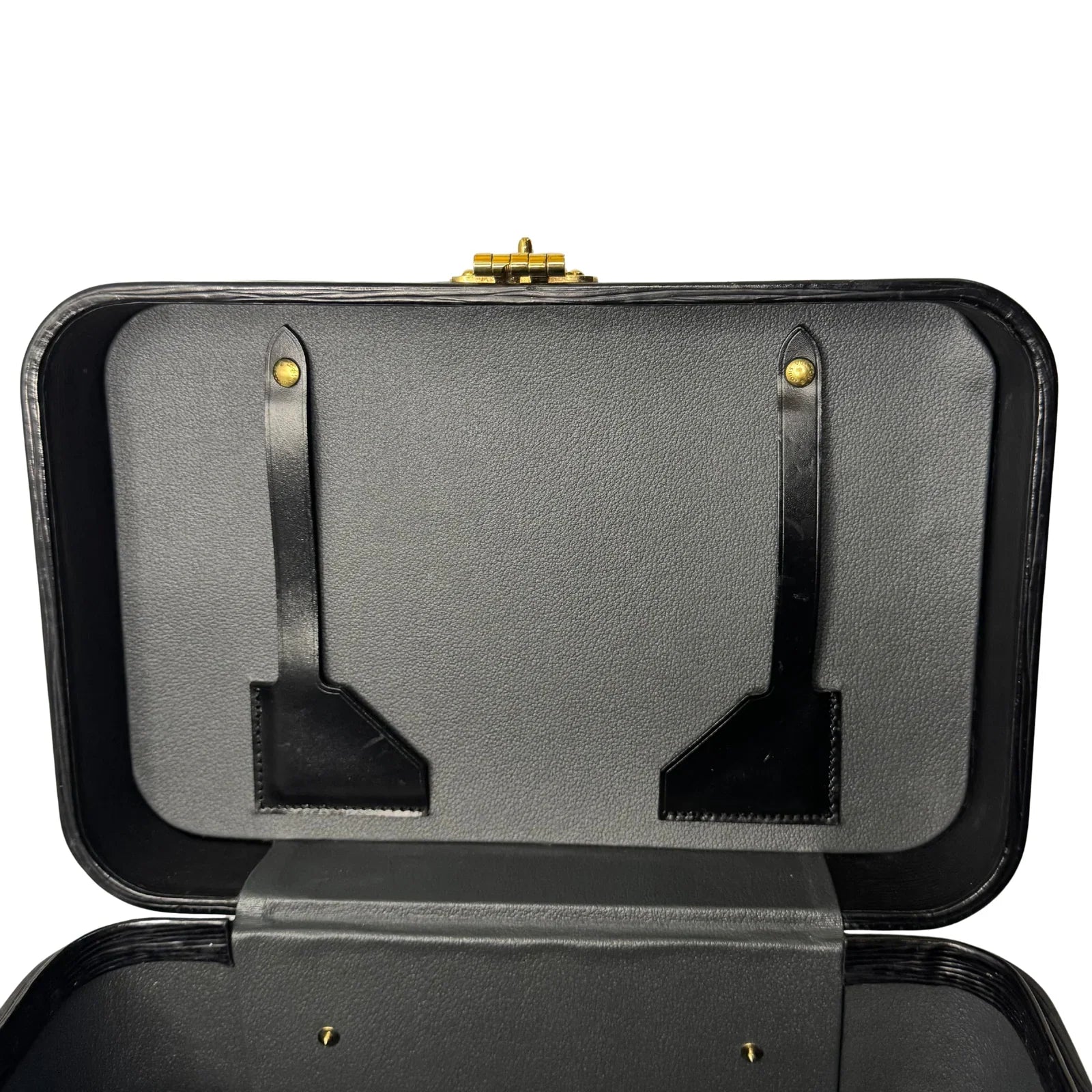 Louis Vuitton Black Epi Leather Train Case Luggage bag Black