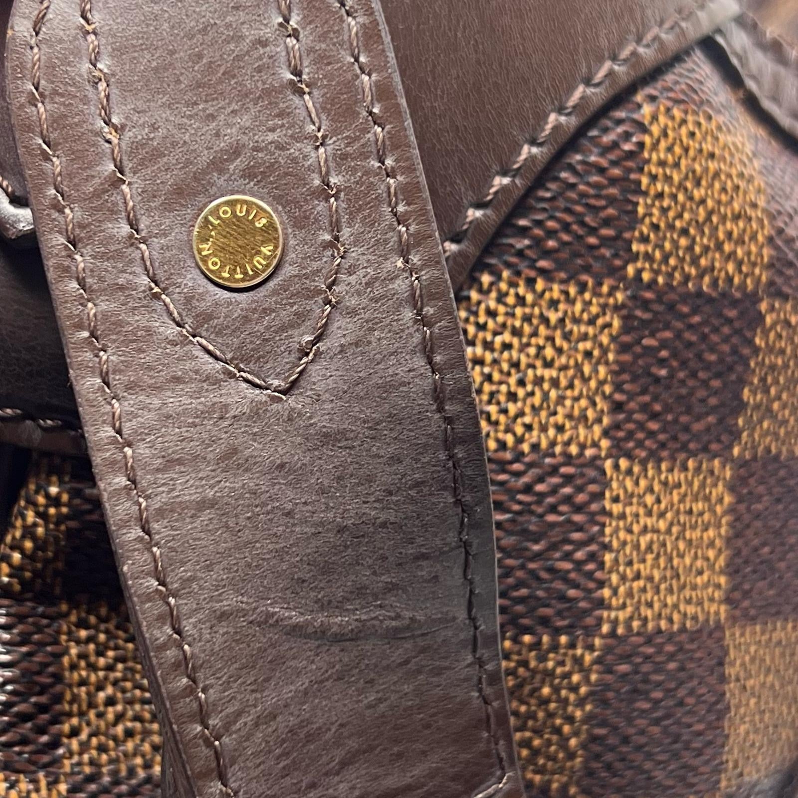 Louis Vuitton Damier Ebene Monogram Thames GM Shoulder Bag