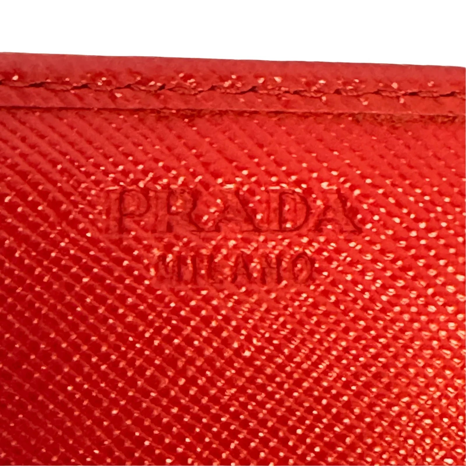 Prada Vitello Daino Continental Flap Wallet in Pink