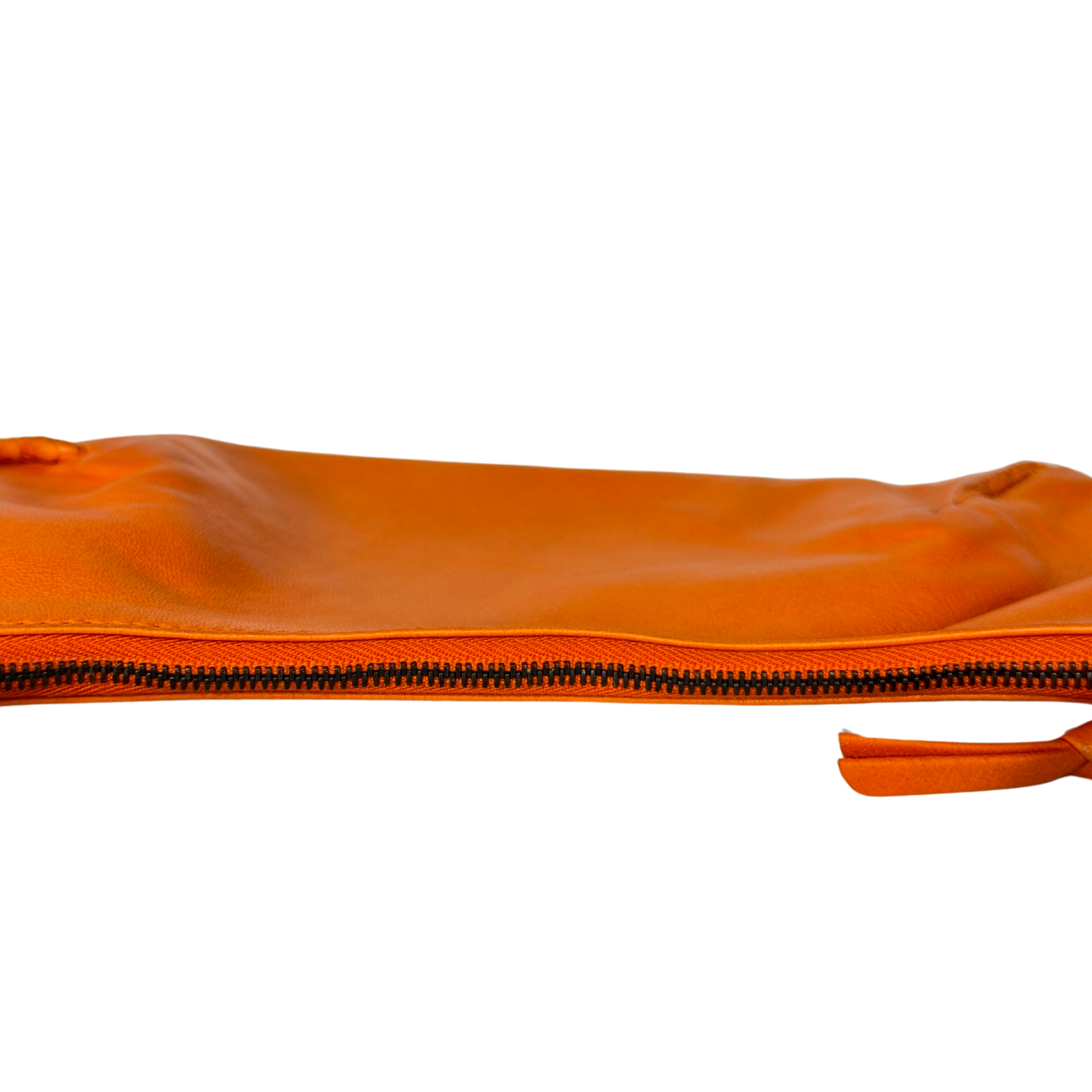 Bottega Veneta Orange Leather Mini Handbag