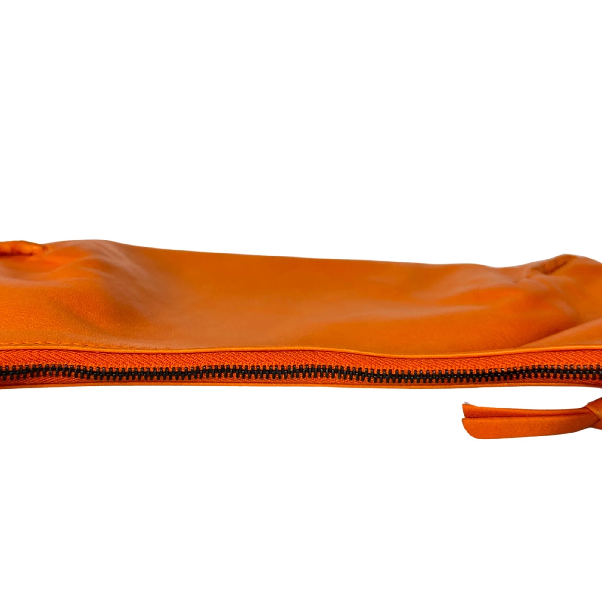 Bottega Veneta Orange Leather Mini Handbag