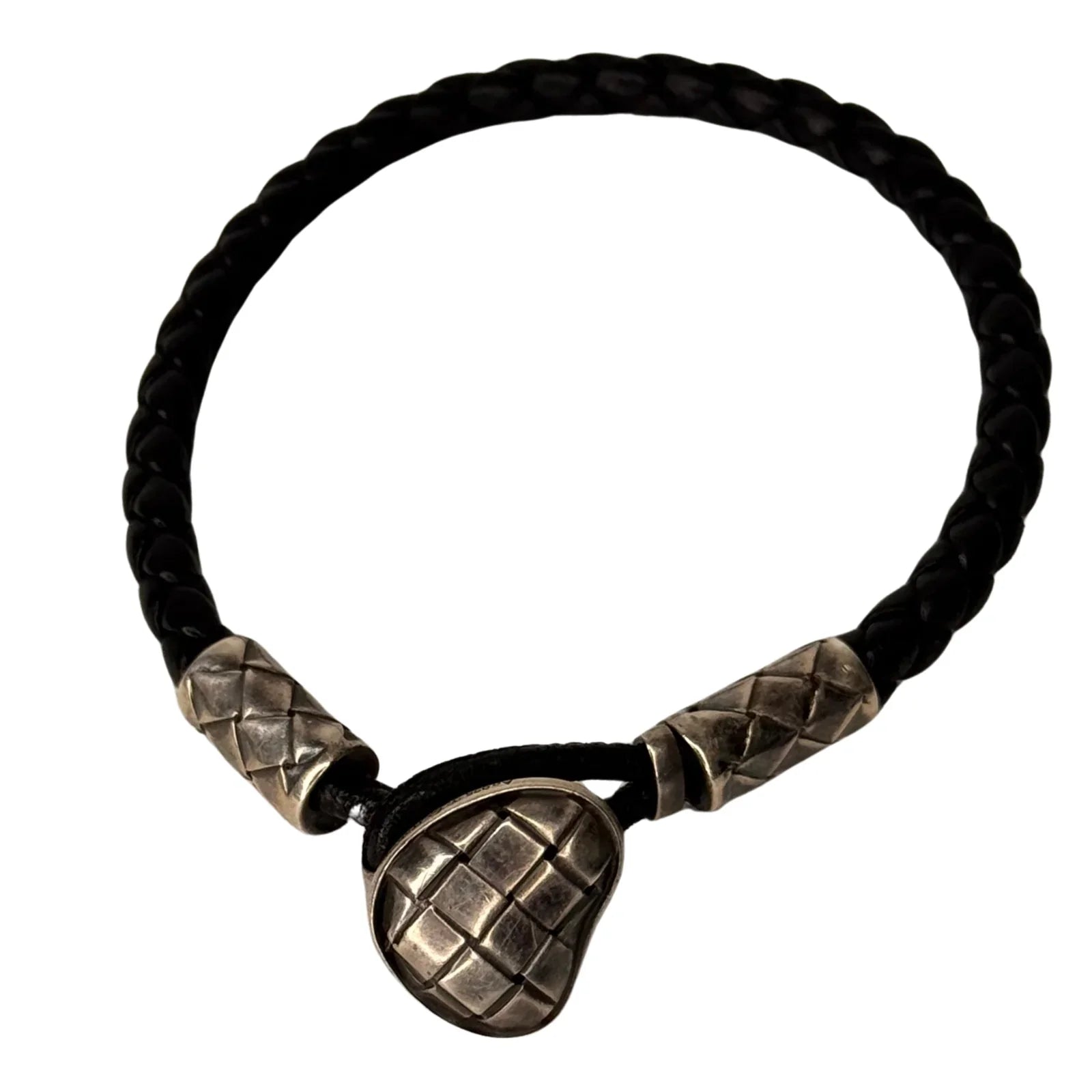 Bottega Veneta Intrecciato Sterling Silver 925 Bracelet