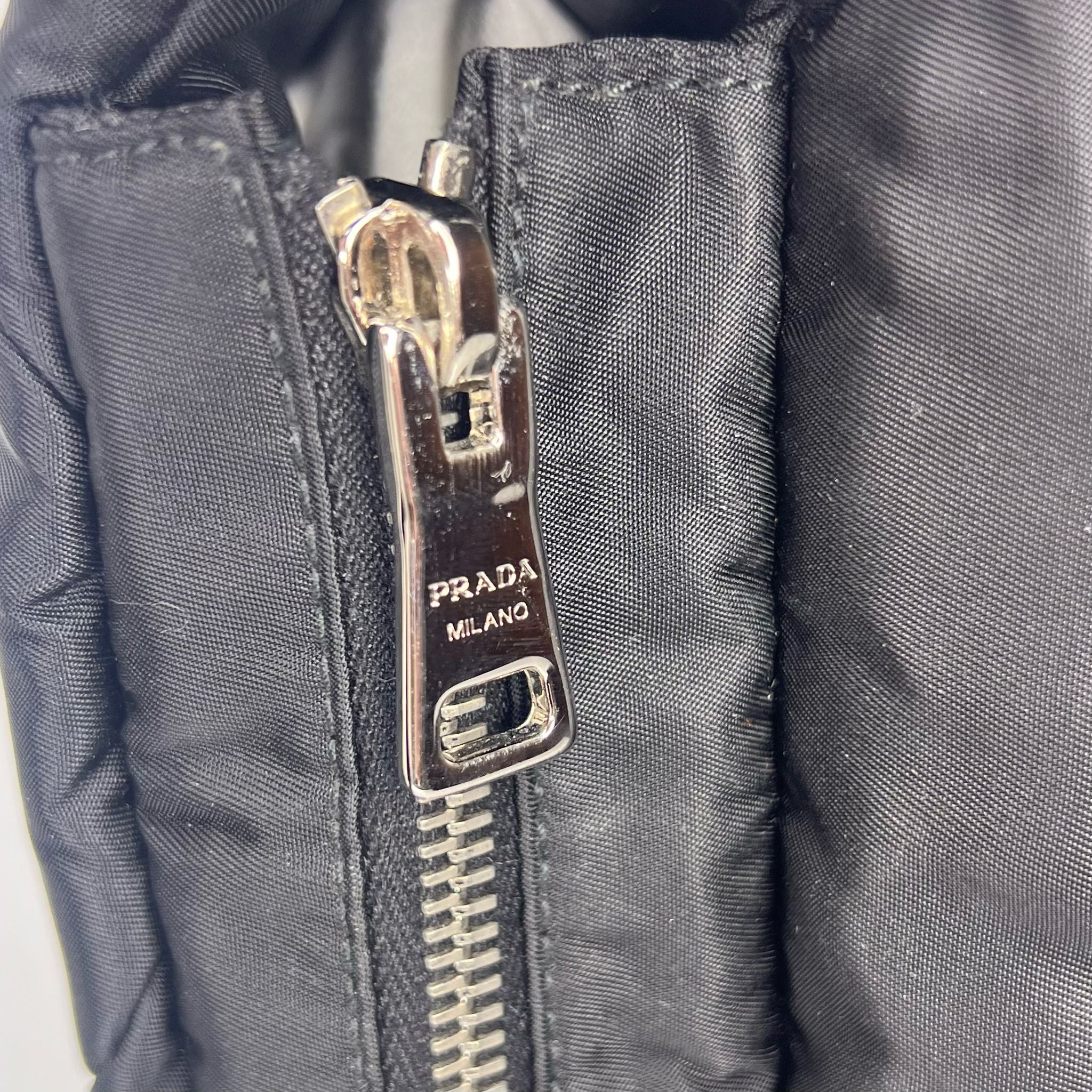 Prada Quilted Re-Nylon Crossbody Bag with Detachable Pouch – Black