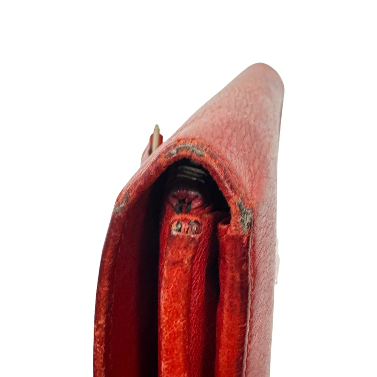 Balenciaga Red Lipstick Agneau Leather Giant 12 Gold Hardware Wallet - Lost Designer