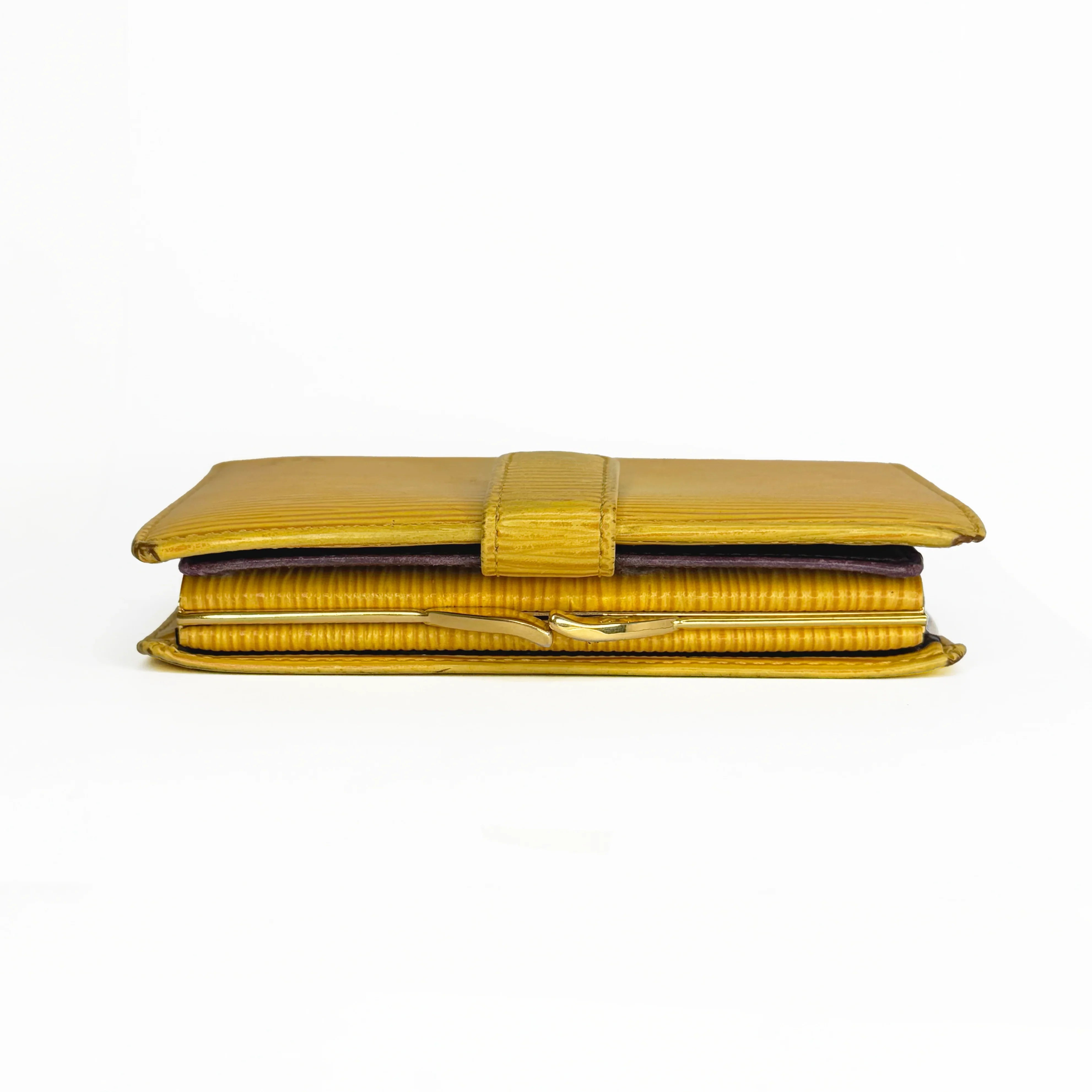 Louis Vuitton Epi Leather Long Wallet Yellow