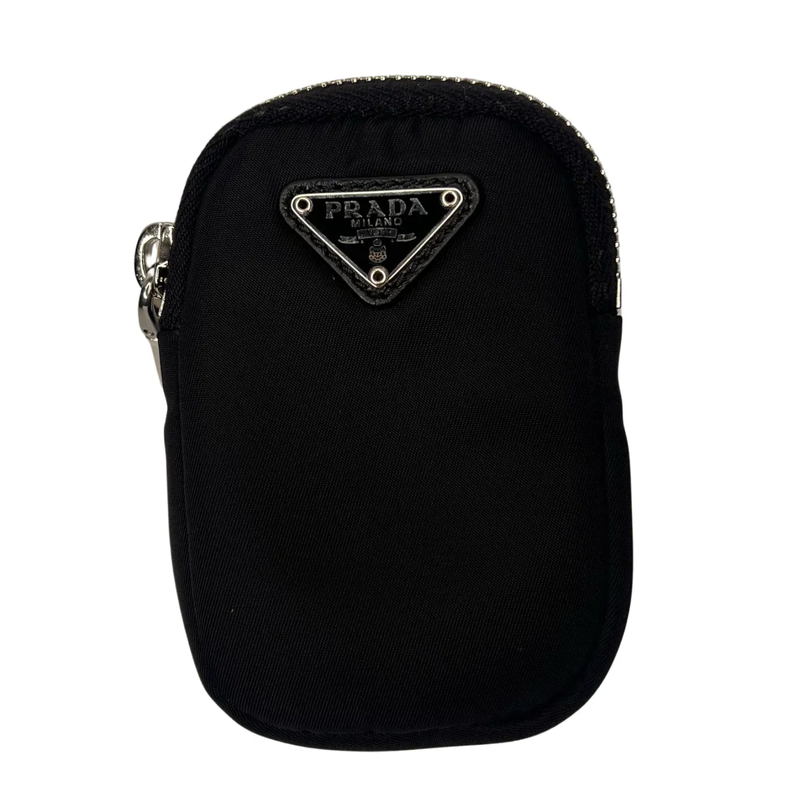 Prada Quilted Re-Nylon Crossbody Bag with Detachable Pouch – Black