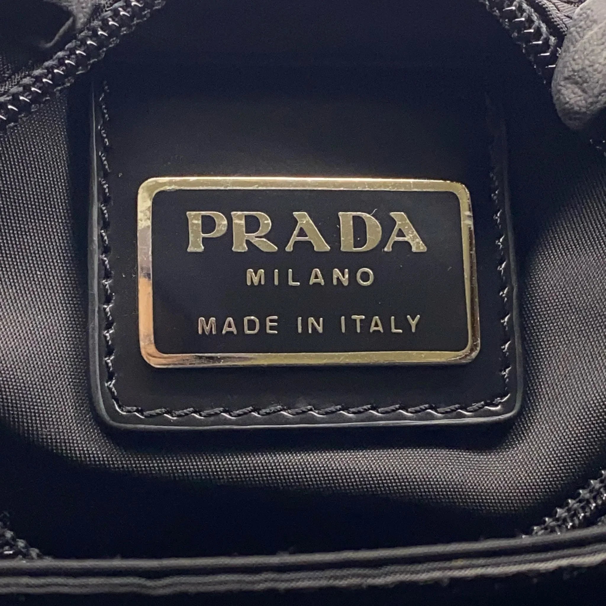 Prada Black Nylon Crossbody Messenger Black Bag