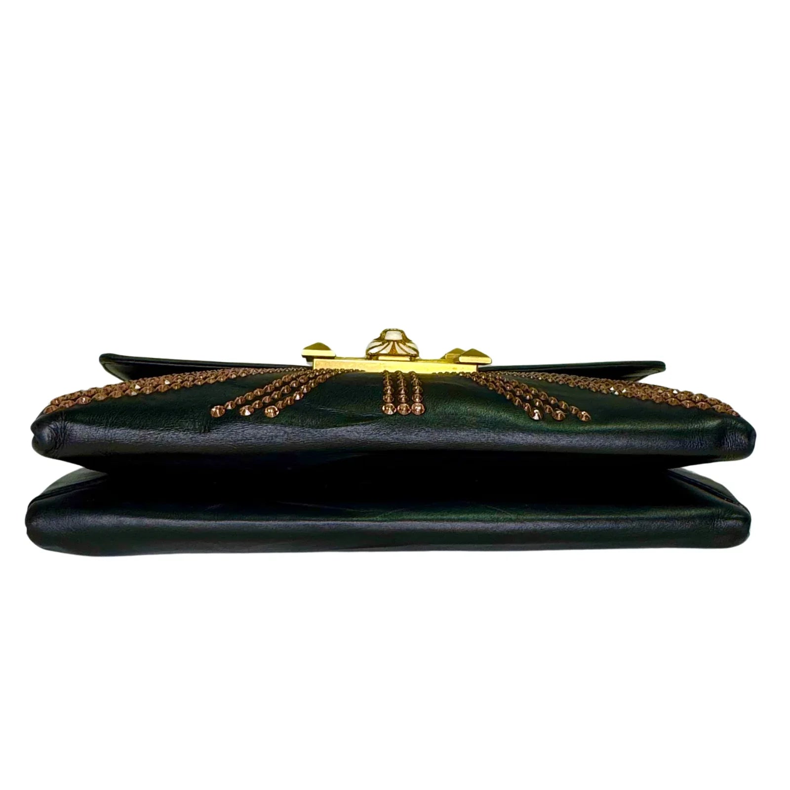 Gucci Osiride Future Embellished Leather Bag Black
